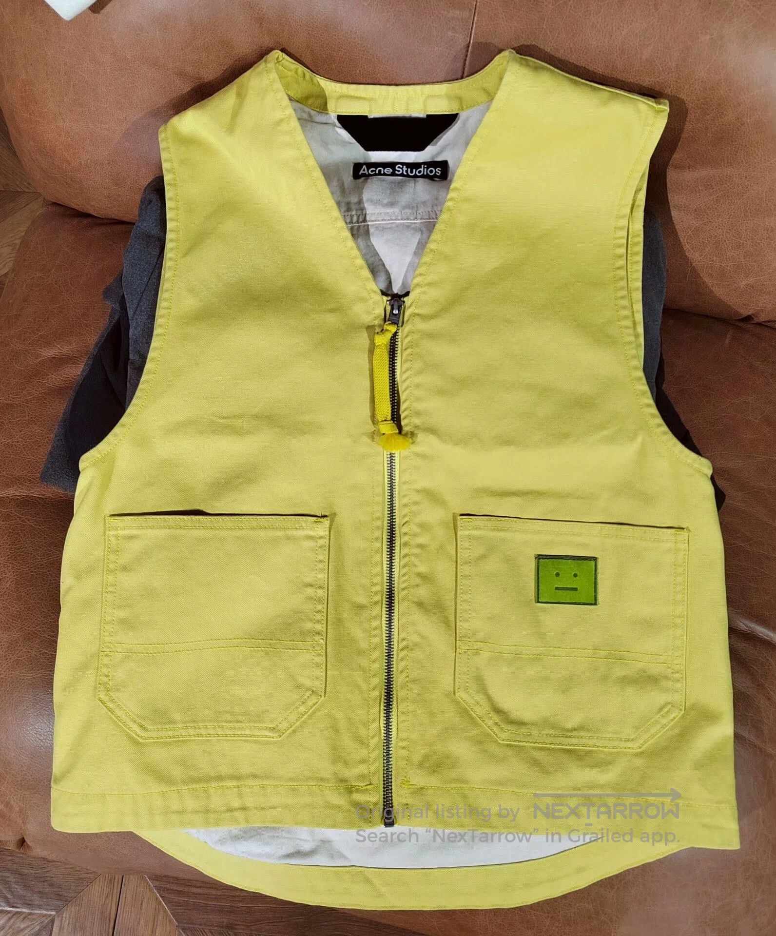 Acne Studios Acne Studios Smile Face Vest Yellow. Size US M / EU 48-50 / 2 - 1 Thumbnail