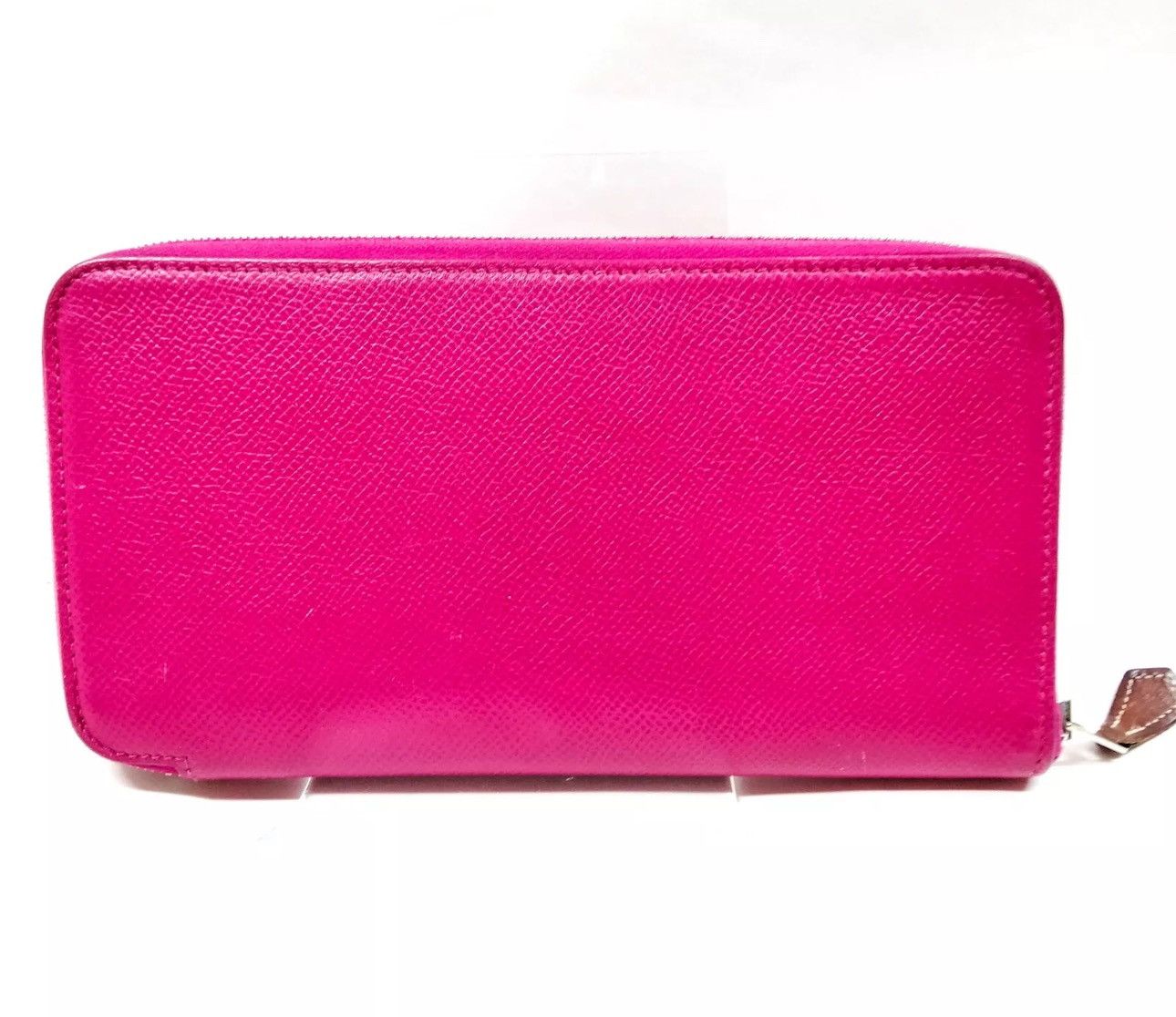 Hermes Hermes AZAP Long Pink Leather Silk Wallet Excellent Cond Size ONE SIZE - 2 Thumbnail
