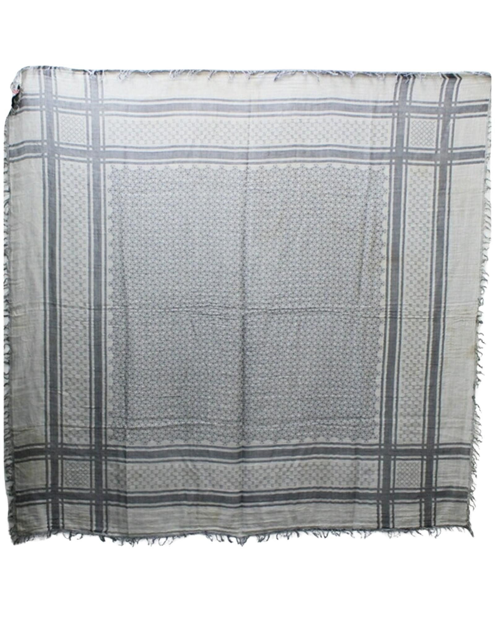 image of Gucci Gray Cotton Modal Stole in Grey, Women's