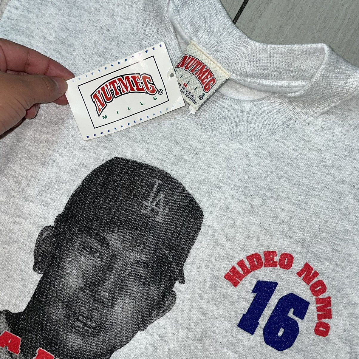 MLB × Vintage Dodgers Hideo Nomo 16 1995 Crewneck Size US M / EU 48-50 / 2 - 4 Thumbnail