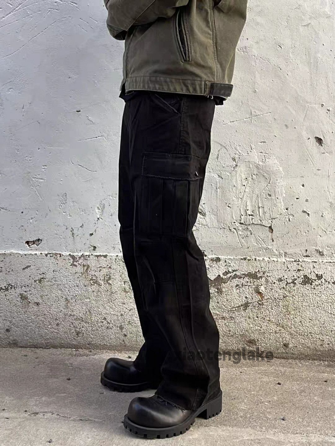 Designer × Japanese Brand × Vintage Utility military loose baggy skate hiphop flared cargo pants Size US 32 / EU 48 - 3 Thumbnail
