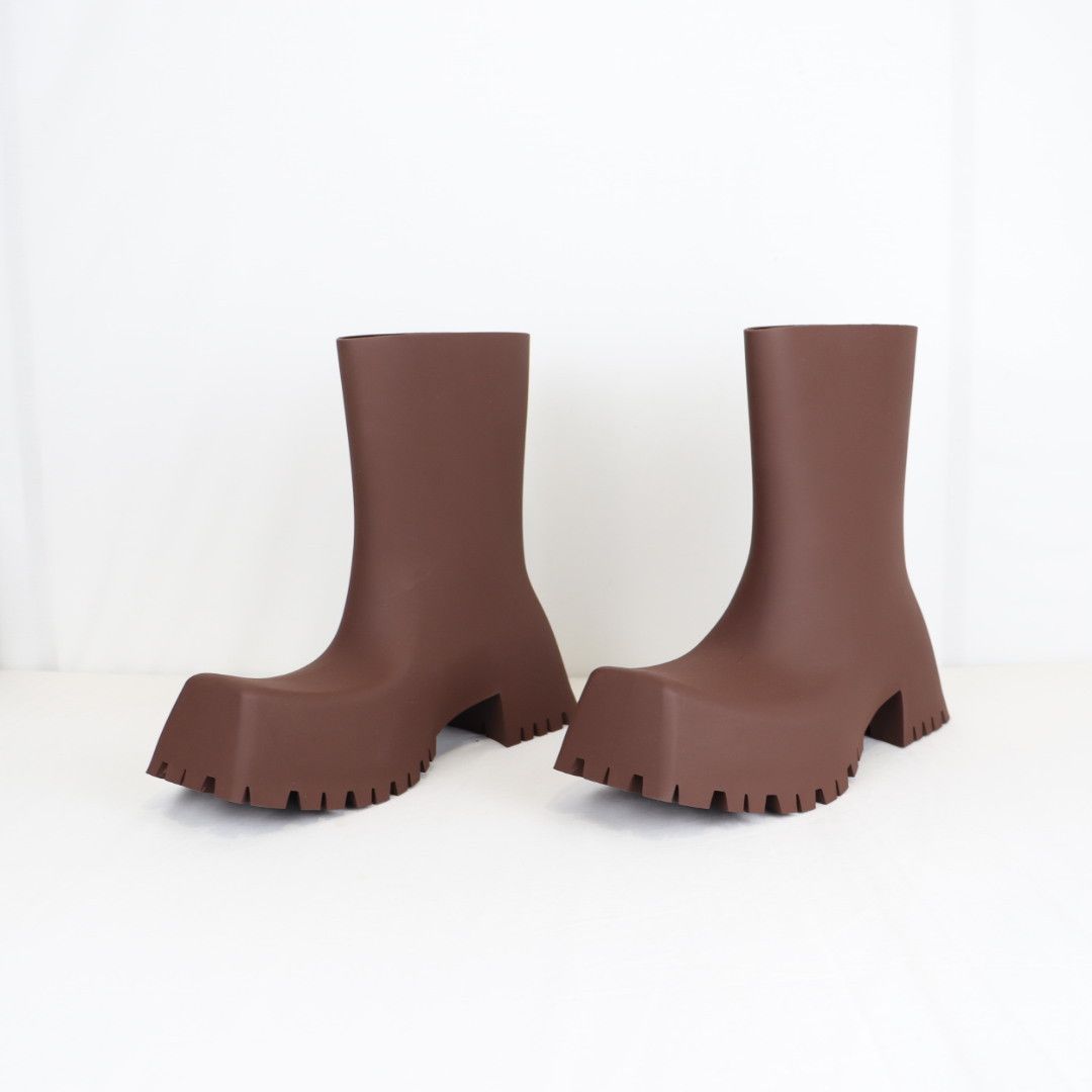 Balenciaga o1rshd1 Q:4 / Trooper Rubber Boots in Coffee Brown Size US 9 / EU 42 - 9 Thumbnail