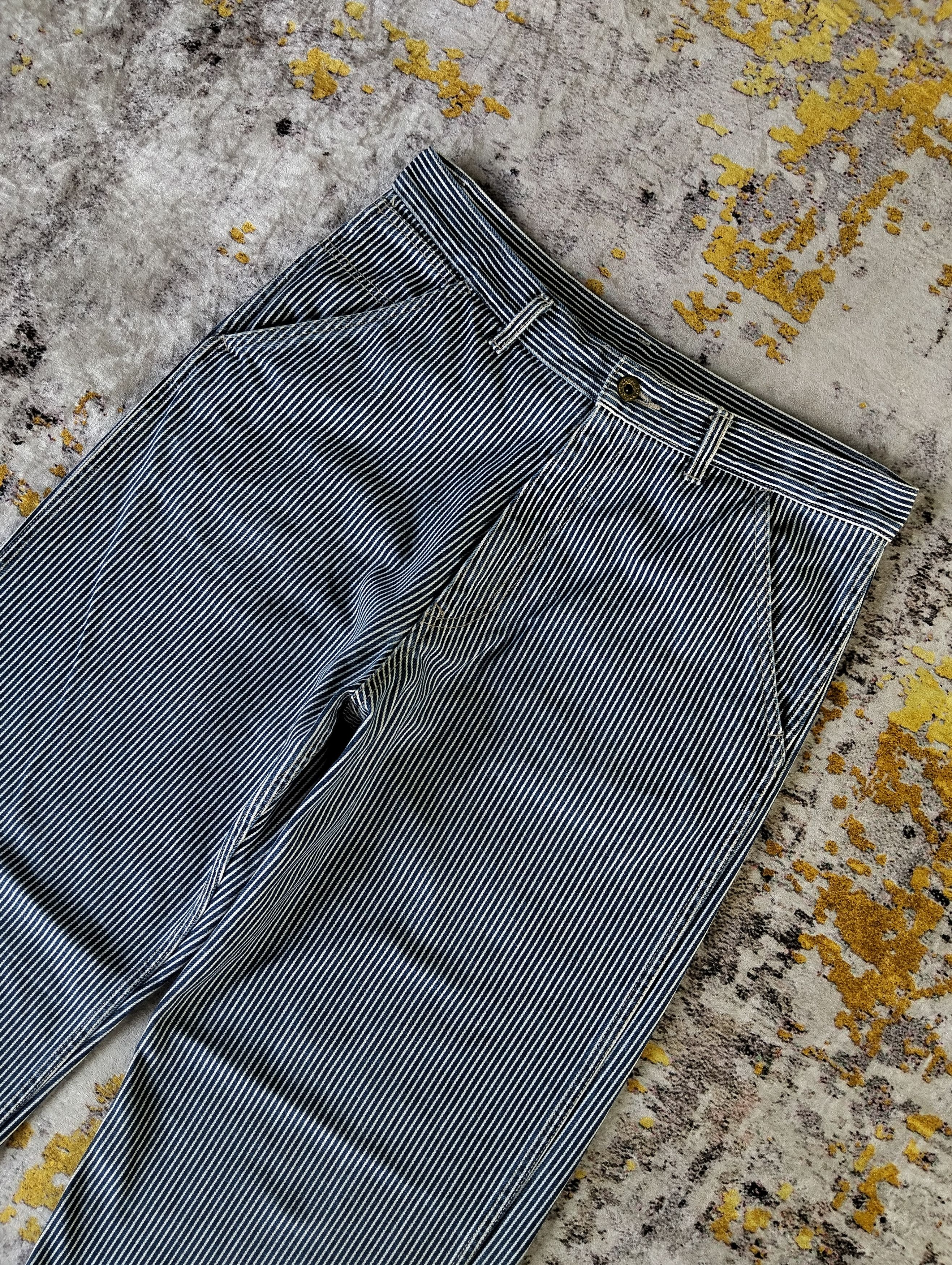 Japanese Brand Vintage Japanese East Boy Hickory Buckle Back Jeans Size US 33 - 7 Thumbnail