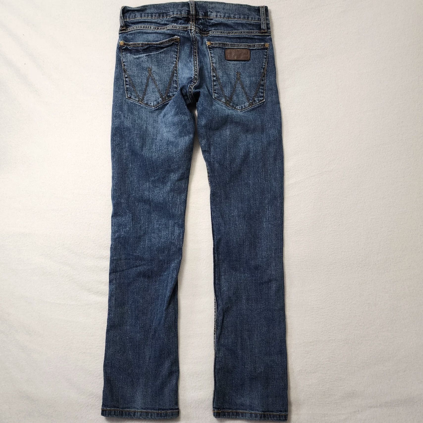 Wrangler Wrangler Retro Jeans Mens Slim Straight 30x32 Blue Denim Cowboy Wrangler Retro Size US 30 / EU 46 - 2 Thumbnail