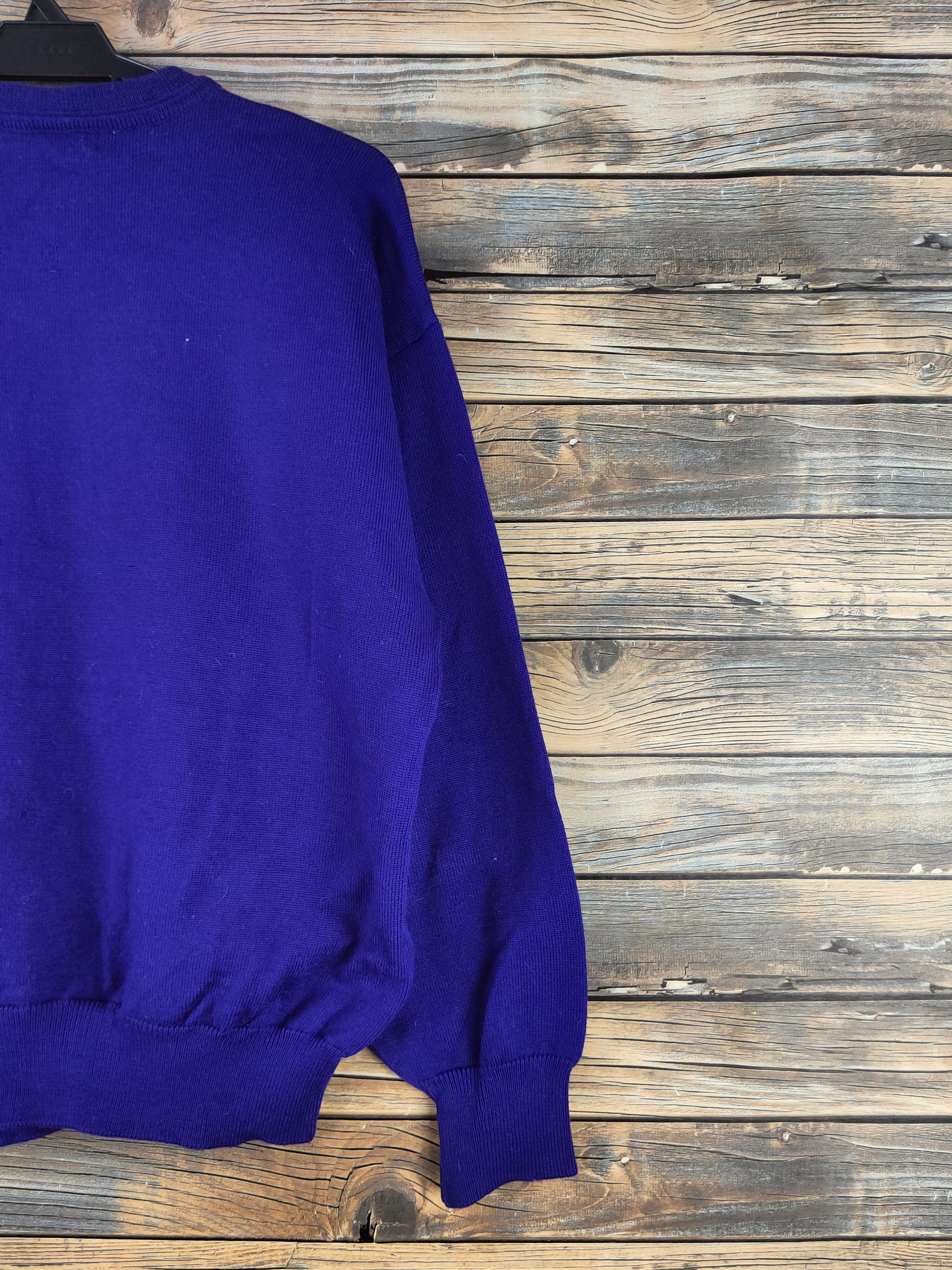 Japanese Brand DL St.Torosa Purple Red Knitwear Sweatshirts #46-384 Size L / US 10 / IT 46 - 10 Thumbnail
