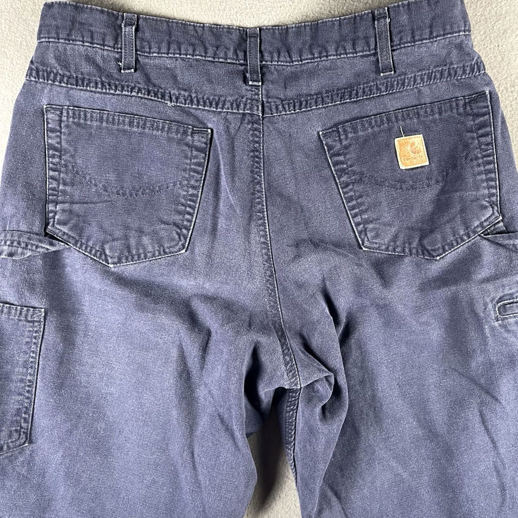 Carhartt Carhartt Pants Men 36x32 Blue Relaxed Fit Workwear Cargo Pants Workwear Casual``` Size US 36 / EU 52 - 3 Thumbnail