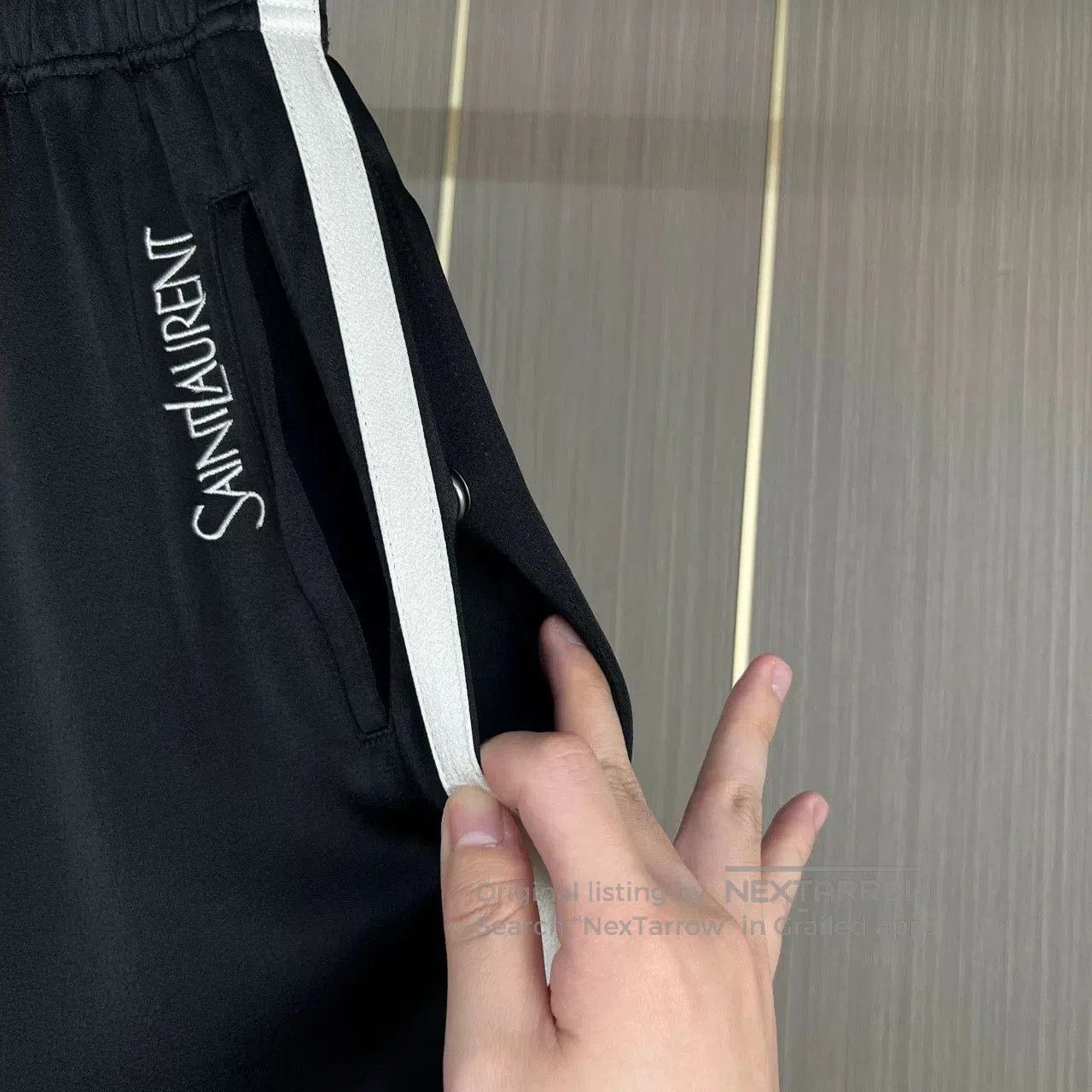 Saint Laurent Paris Saint Laurent Embroidered Acetate Long Pants. Size US 36 / EU 52 - 5 Thumbnail