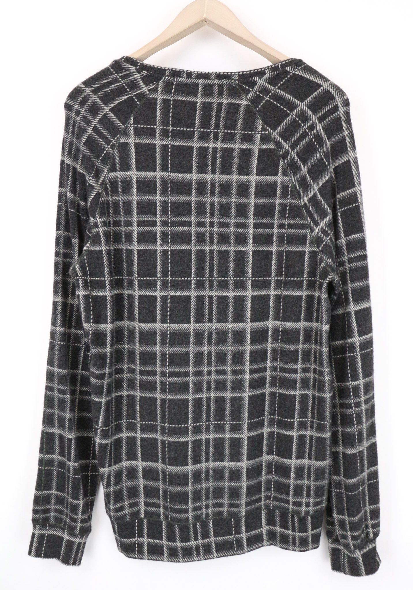 Scotch & Soda S Mid Grey Tartan Melange Crew Sweatshirt 74631 Size US S / EU 44-46 / 1 - 2 Thumbnail