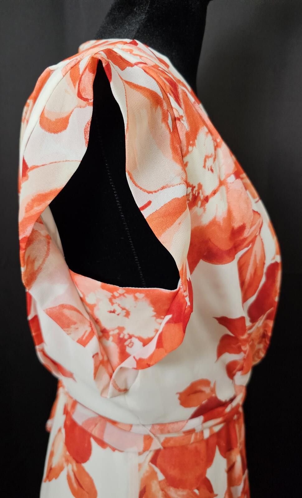Other Eliza J Dress White & Red Womens Size 6 Floral Size M / US 6-8 / IT 42-44 - 8 Thumbnail