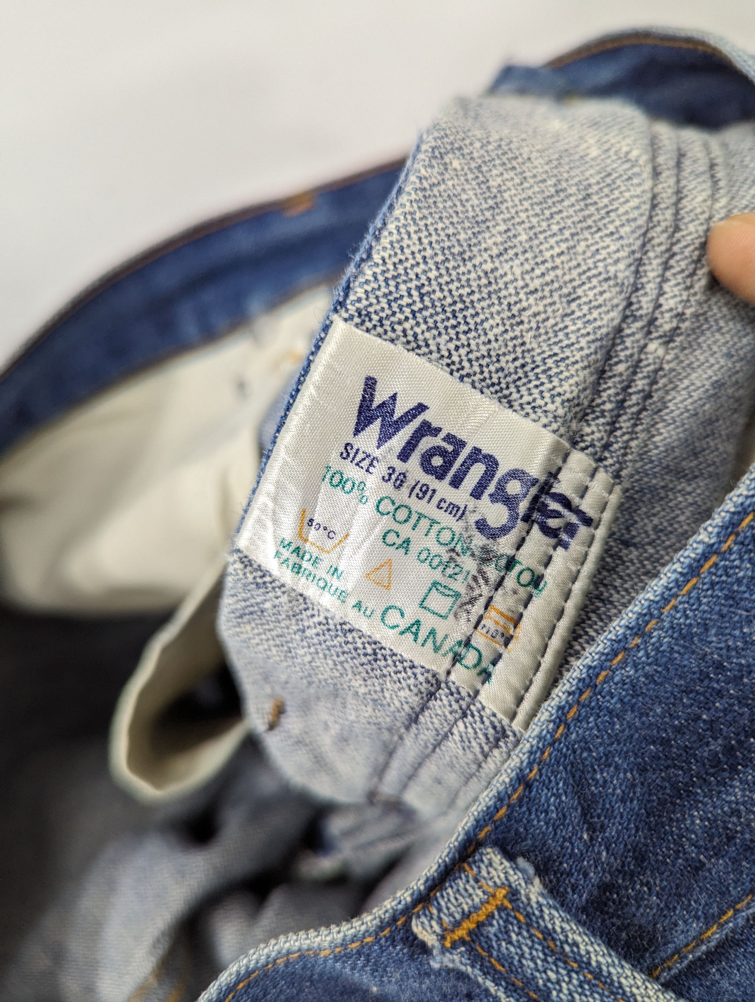 Wrangler Vintage Wrangler Over Baggy Style Denim Jeans Size US 35 - 18 Thumbnail