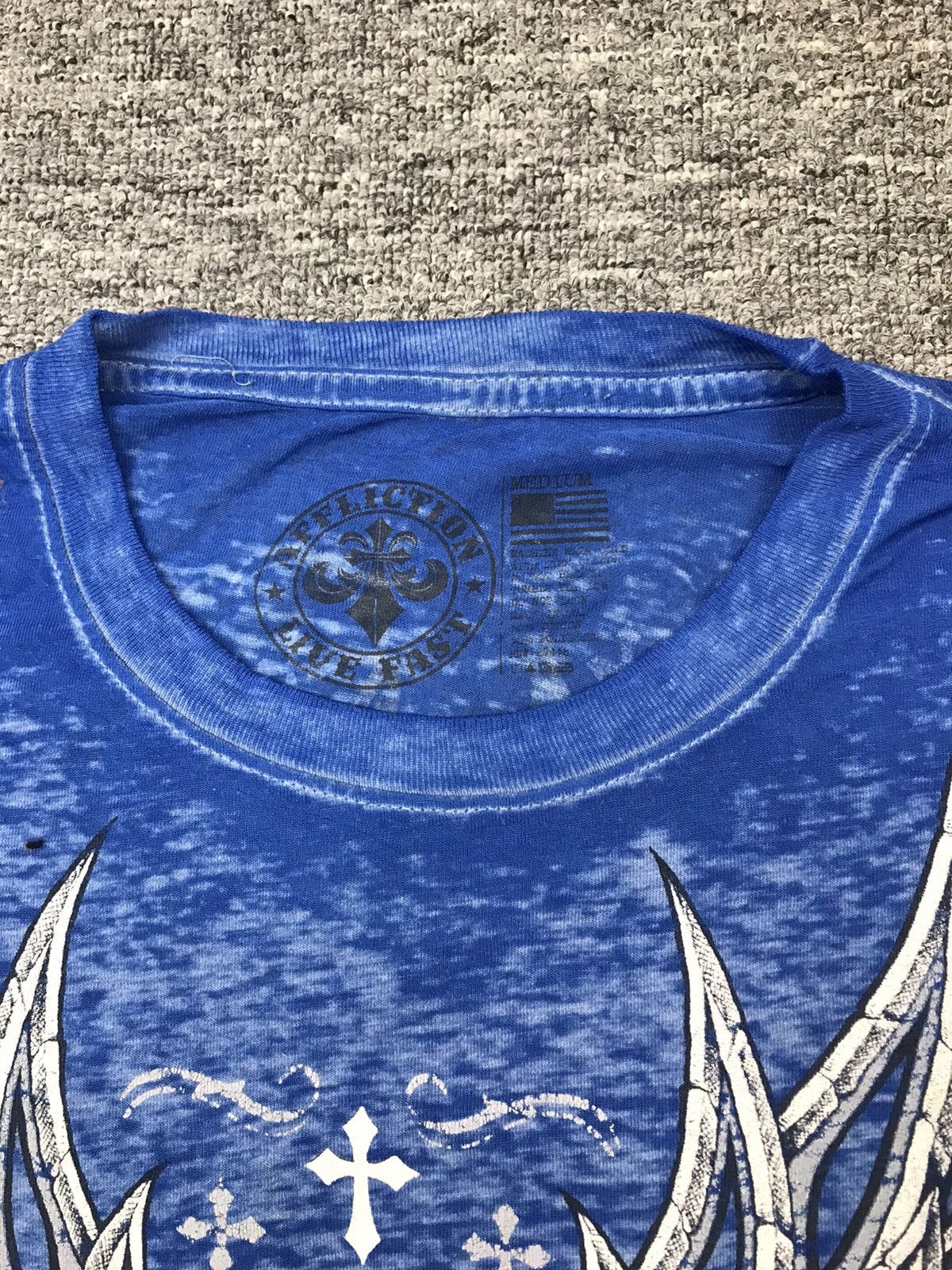 Affliction × If Six Was Nine × Vintage Vintage affliction live fast skull and crosses tshirt Size US L / EU 52-54 / 3 - 4 Thumbnail