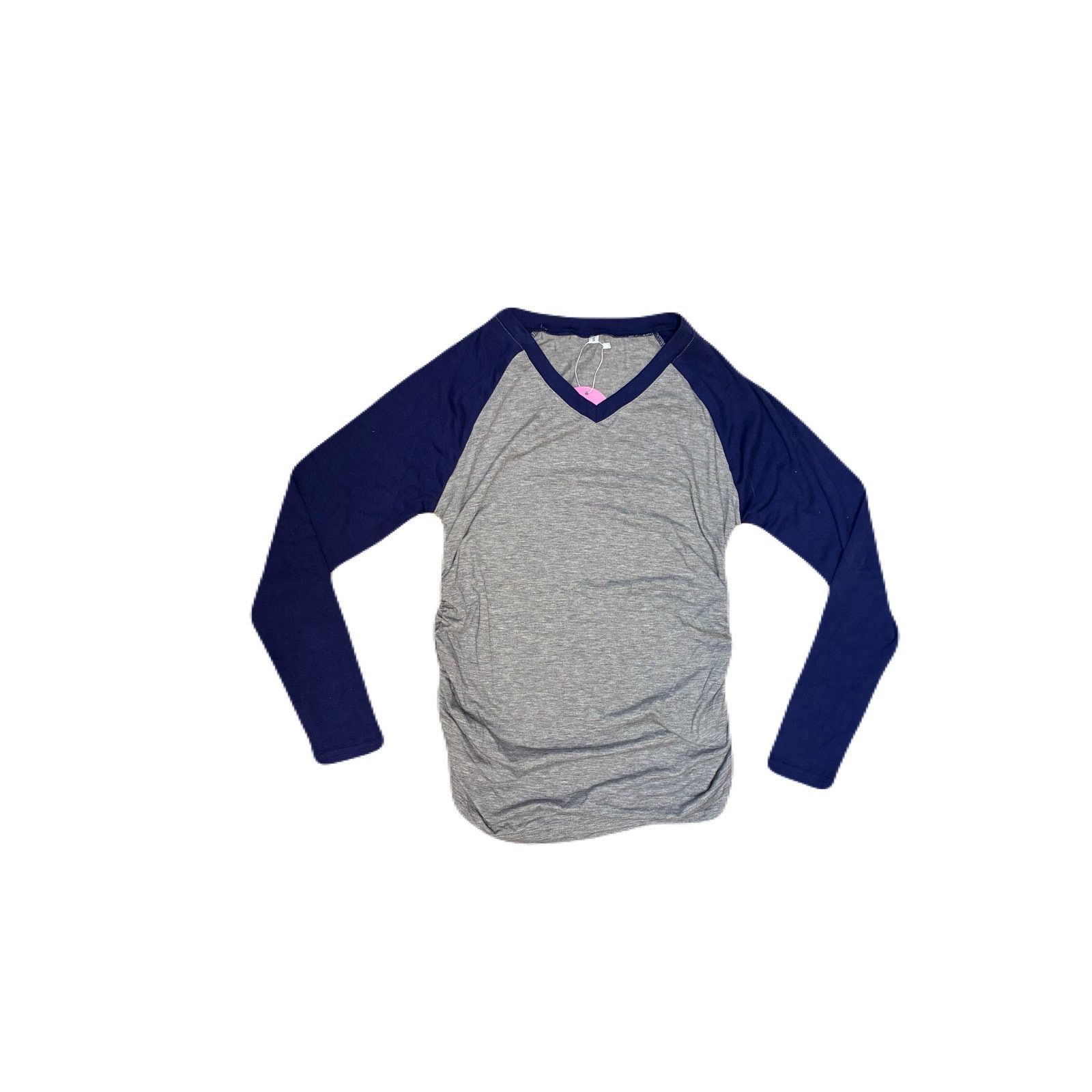 The Unbranded Brand Oakgarden Long Sleeve Shirt Sz Small Grey With Blue Sleeves Size S / US 4 / IT 40 - 2 Thumbnail