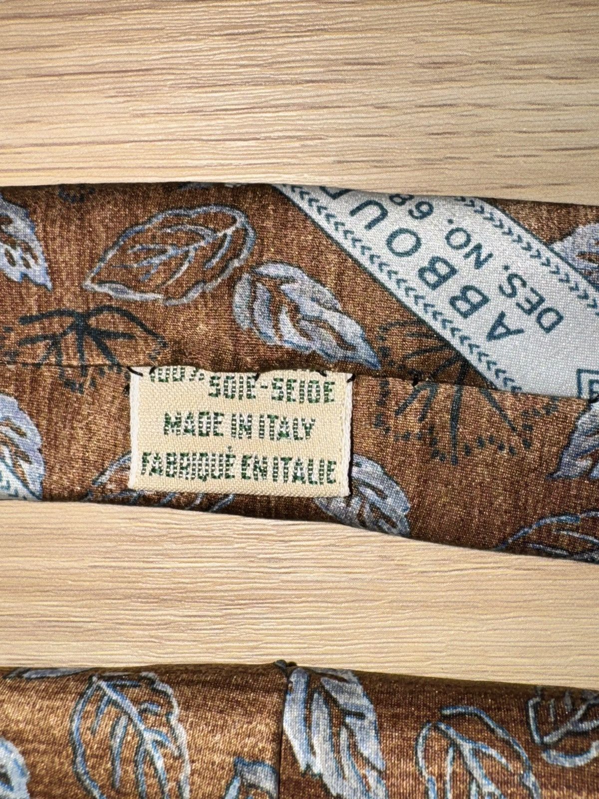 Joseph Abboud Vintage Joseph Abboud Silk Tie – Made in Italy – Botanical Size ONE SIZE - 3 Thumbnail