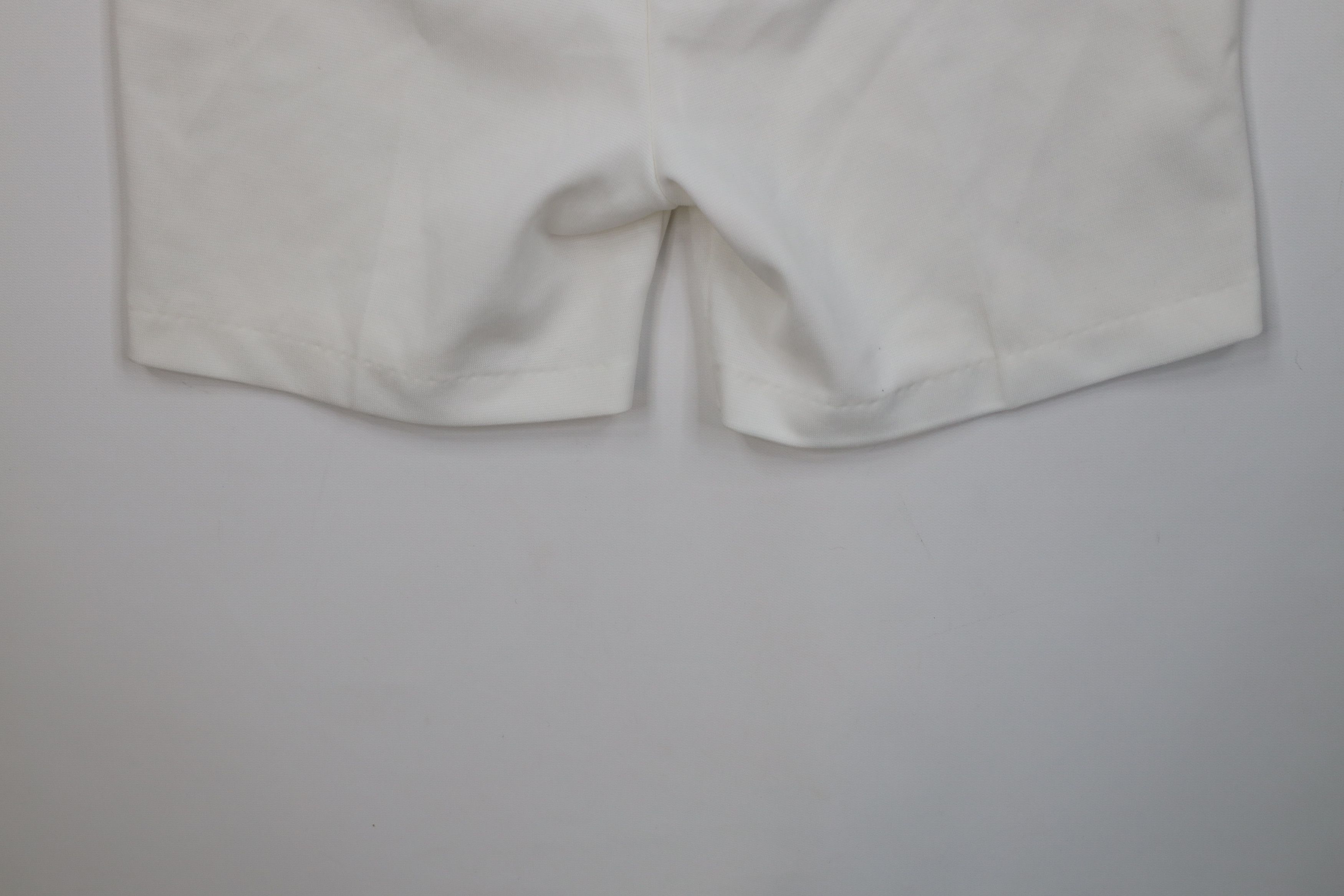 Vintage Vintage 70s Streetwear Sheer Knit Shorts White Polyester USA Size 36" / US 14 / IT 50 - 10 Thumbnail