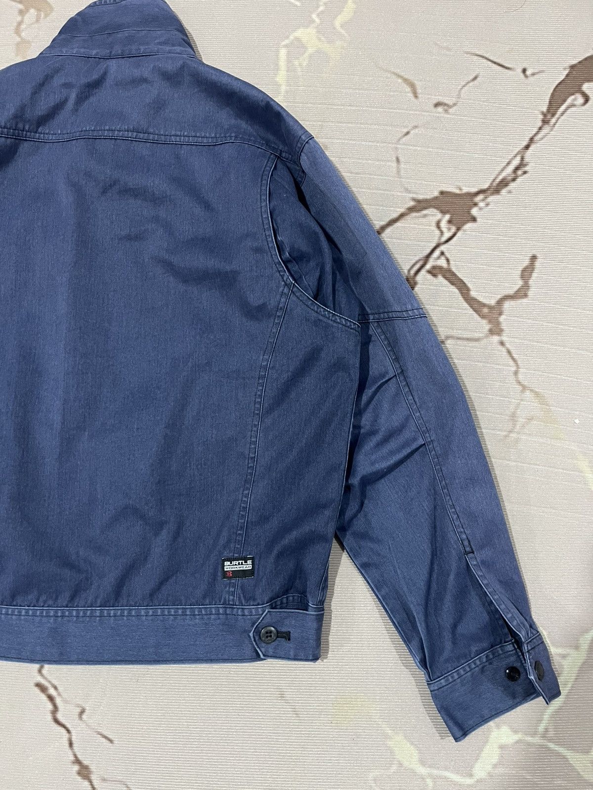 Japanese Brand Burtle Workwear Utility Zip Jacket Navy Japan Size US M / EU 48-50 / 2 - 12 Thumbnail