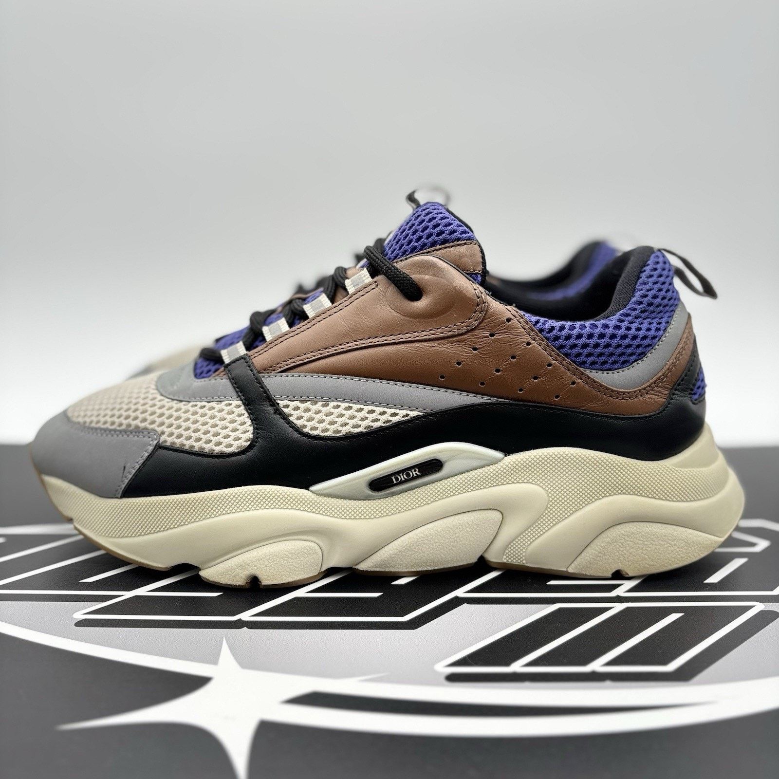 Dior Dior B22 Sneaker ' Coffee/Violet ' | GOOD CONDITION! Size US 12 / EU 45 - 1 Thumbnail