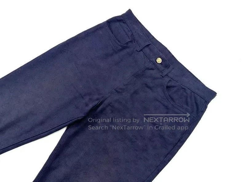 Louis Vuitton Louis Vuitton LV Presbyterian dark ink leather jeans. Size US 34 / EU 50 - 2 Thumbnail