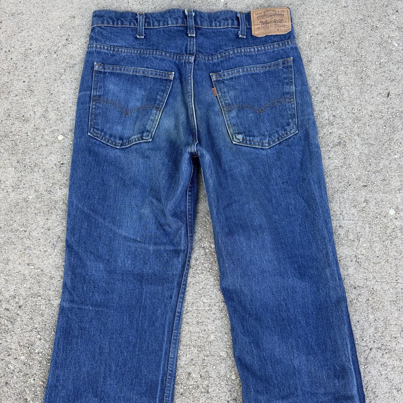 Levi's × Vintage Vintage 80s Levi’s 517 Bootcut Orange Tab Denim Jeans 34x31 Size US 34 / EU 50 - 5 Thumbnail