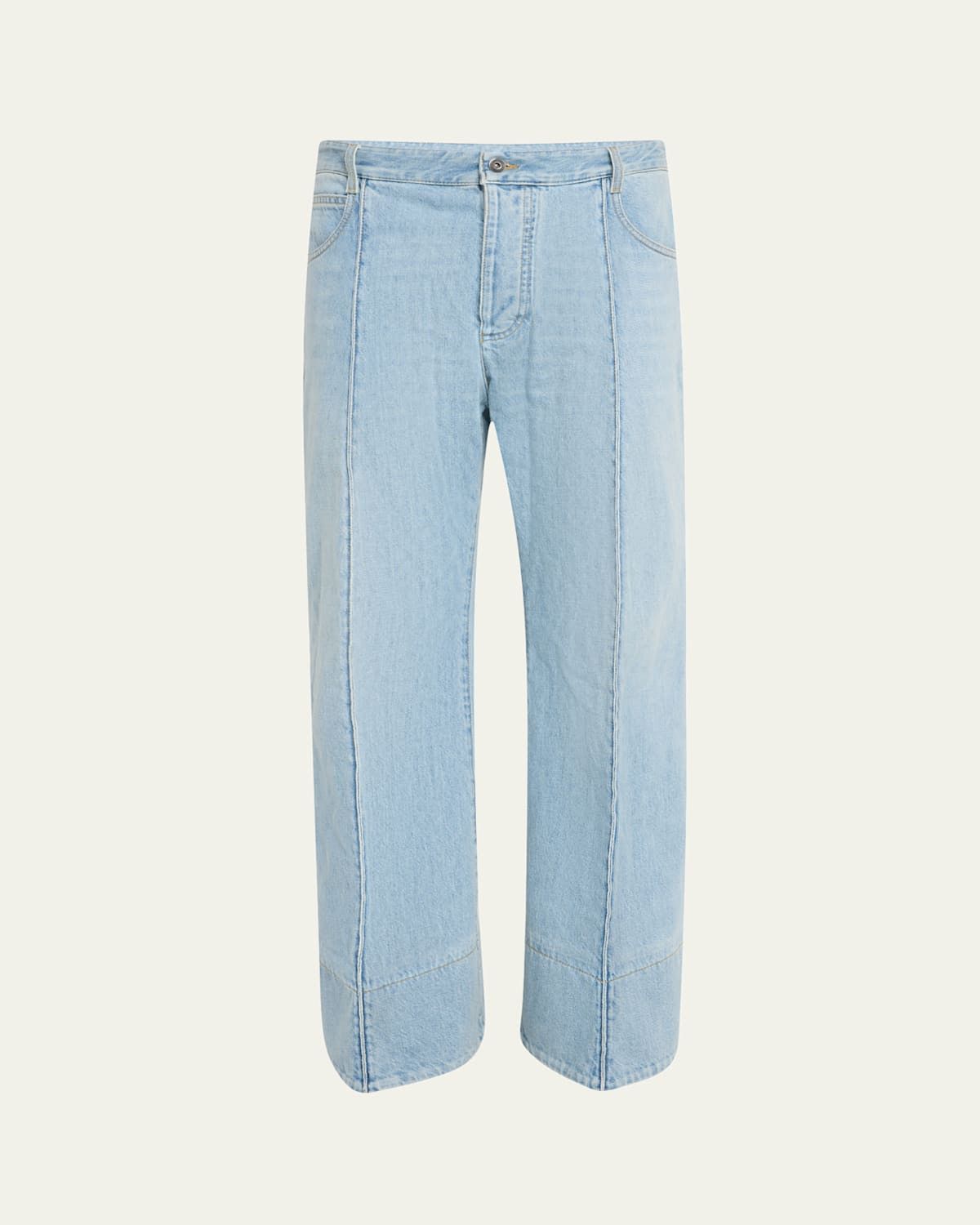 Bottega Veneta Curved light wash blue denim pants Size US 29 - 1 Thumbnail