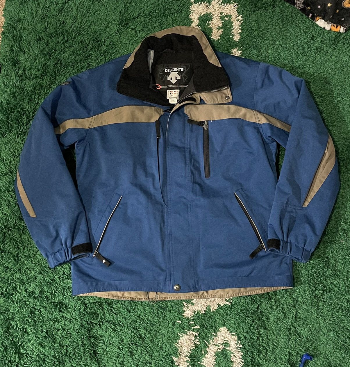 Descente Ski Jacket Size L Blue Insulated Snowboard Winter Coat Size US L / EU 52-54 / 3 - 1 Thumbnail