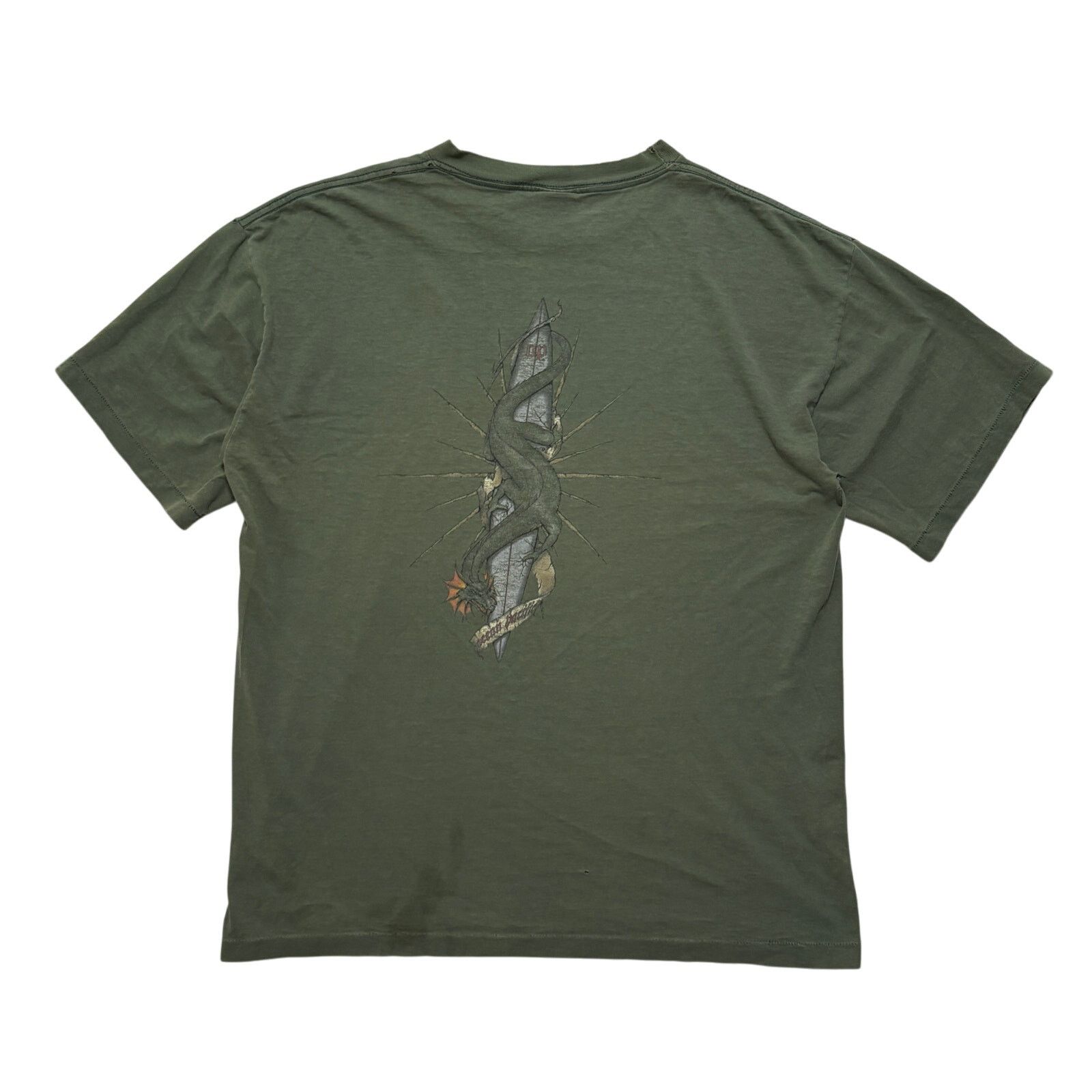Ocean Pacific VTG 90s Ocean Pacific OP Surf Green Graphic T-Shirt XL Size US XL / EU 56 / 4 - 3 Thumbnail