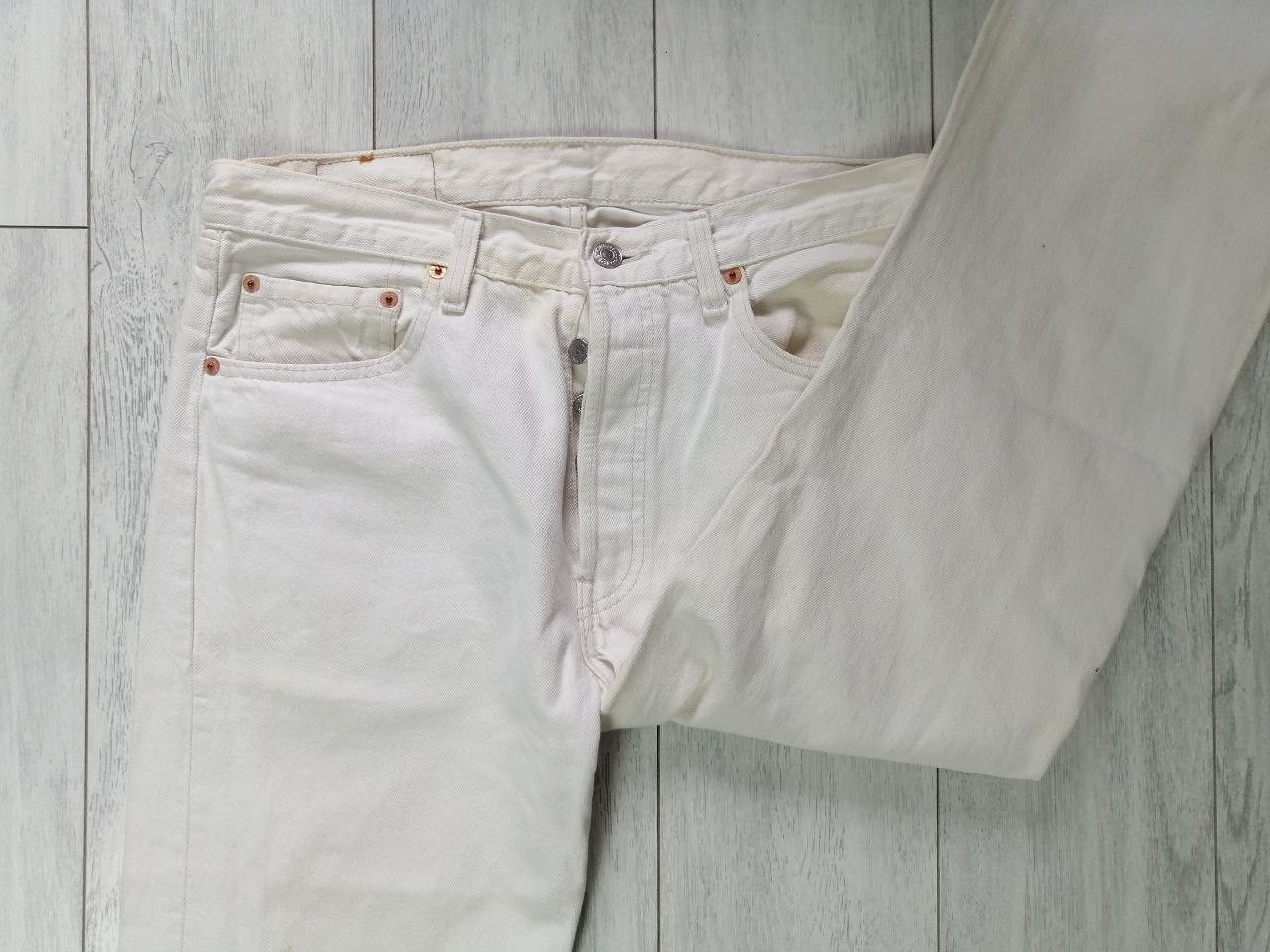 Levi's white vintage jeans levis 501 size 32 Size US 32 / EU 48 - 3 Thumbnail