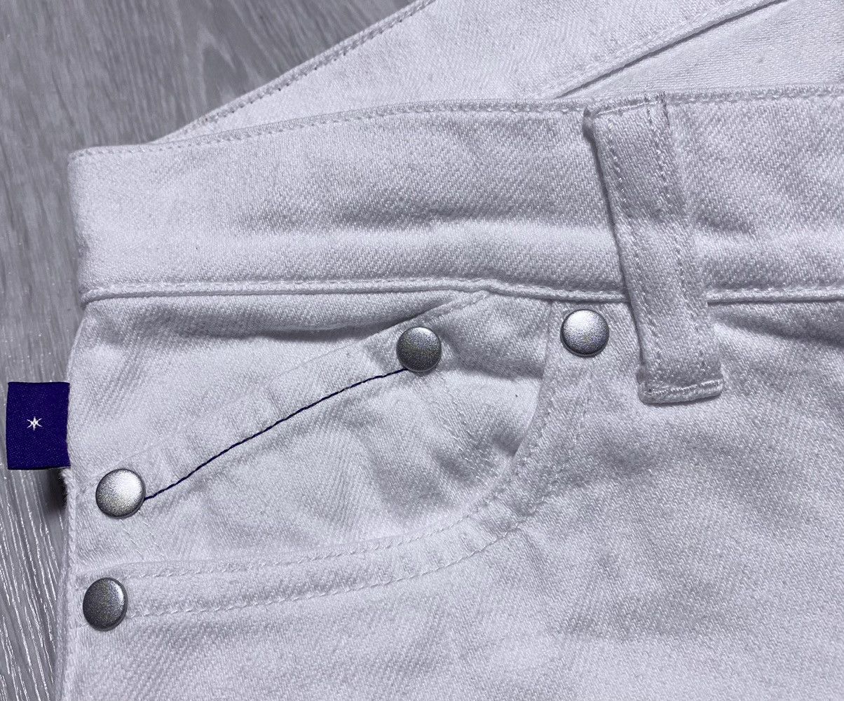 Victoria Beckham Victoria Beckham White Flared Jeans Denim Embroidered Logo Size 27" / US 4 / IT 40 - 9 Thumbnail
