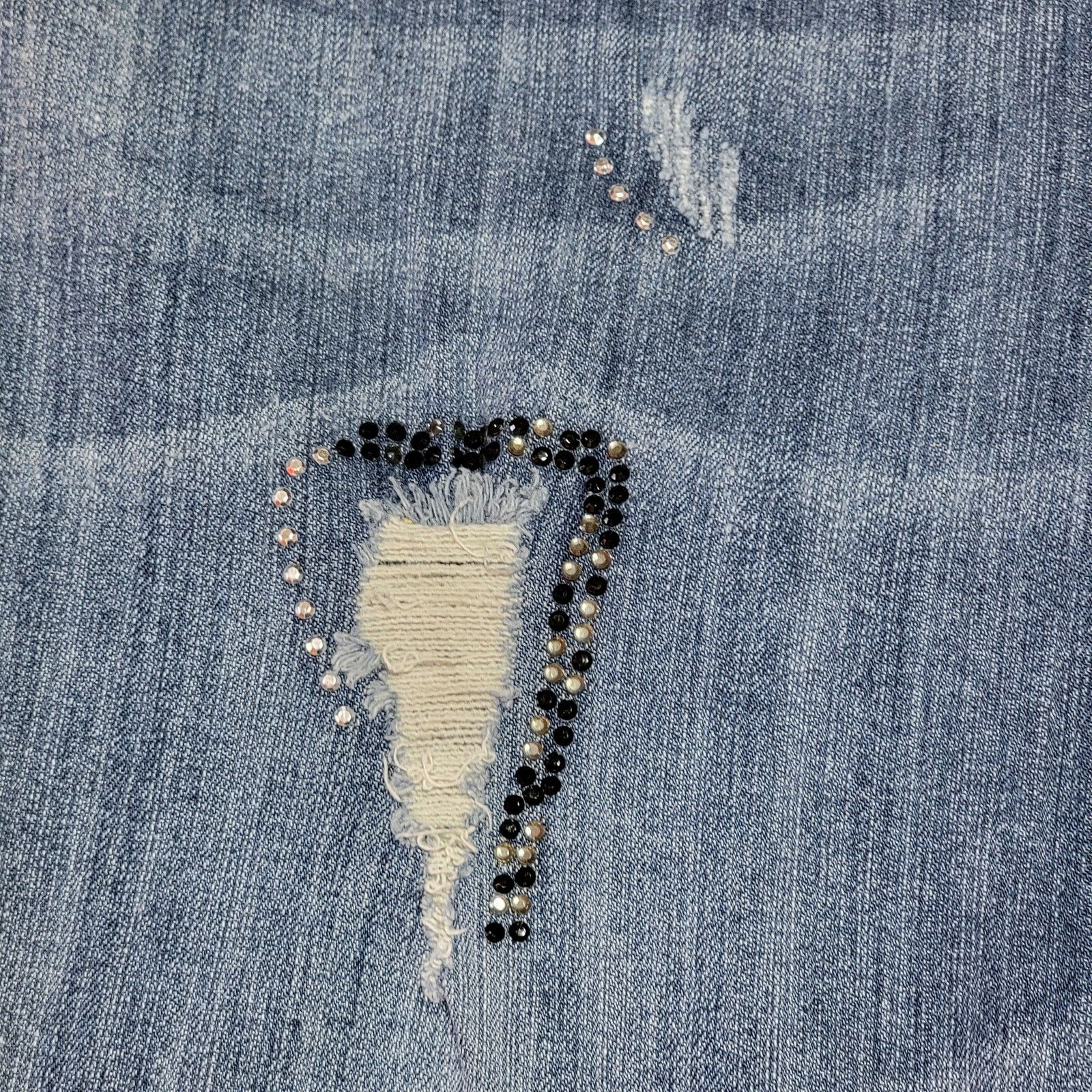 Seven 7 Seven7 Straight Denim Jeans w/ Front Bling - Size 24 Size 42" / US 20 - 4 Thumbnail