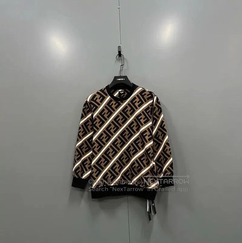 Other Fendi Brown Cotton Logo Long Sleeve Sweatshirt . Size S / US 4 / IT 40 - 1 Thumbnail