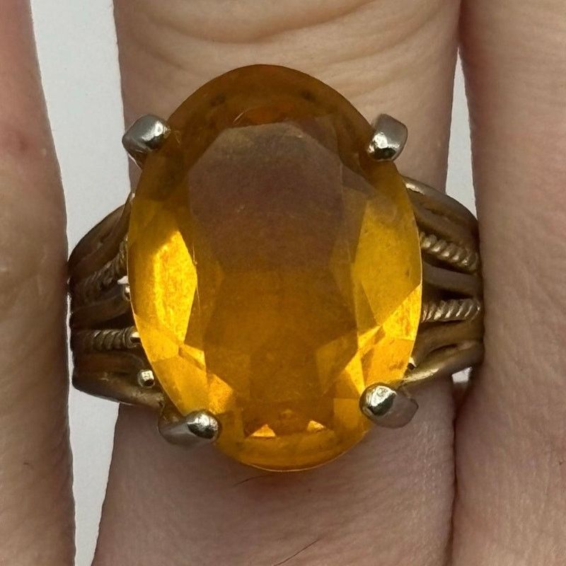 Other Gold & Yellow Gemstone Ring Size ONE SIZE - 1 Thumbnail