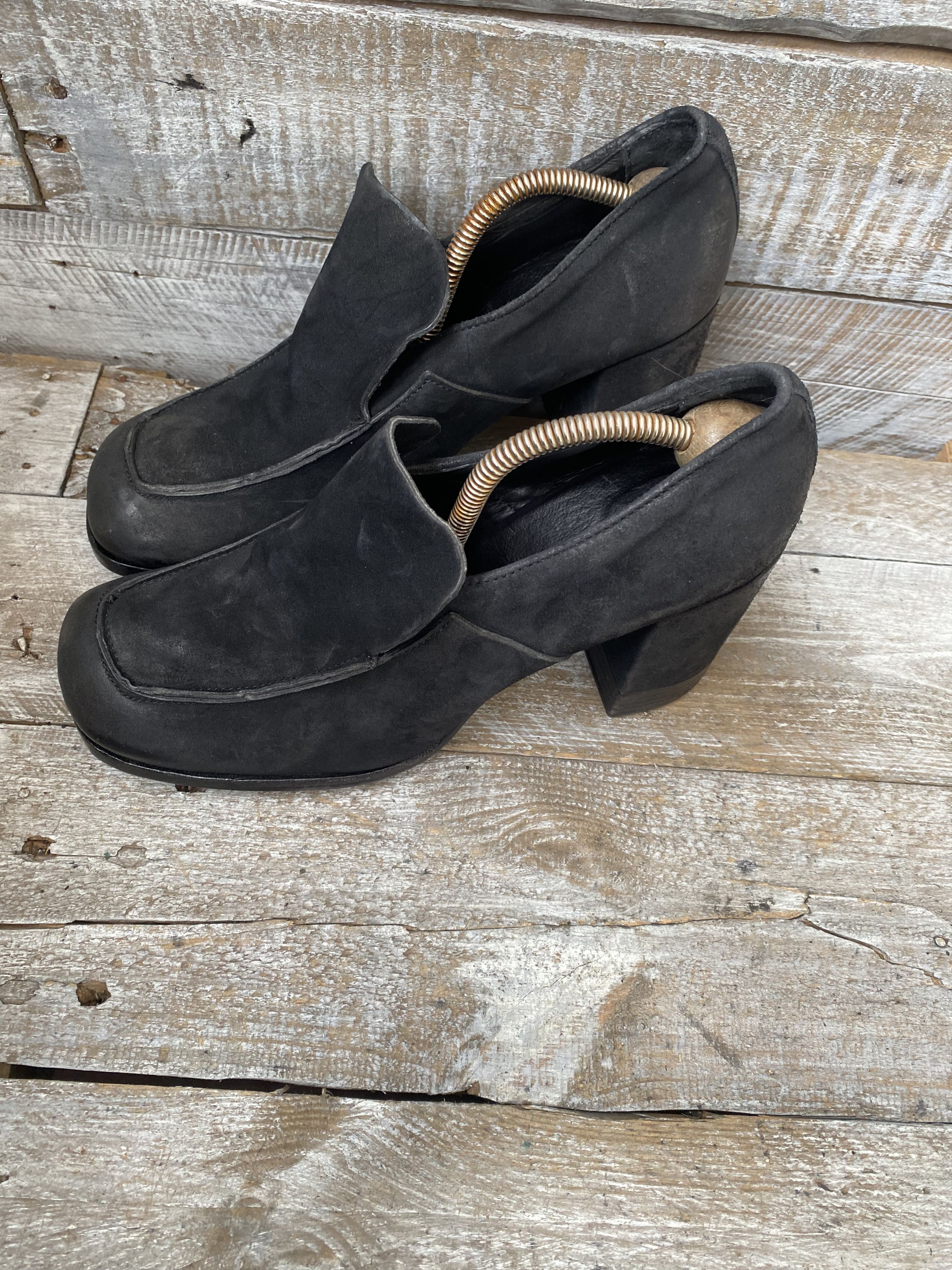 A.S.98 As. 98 platform suede heel boot, grunge. Avant garde sz42 Size US 12 / IT 42 - 6 Thumbnail