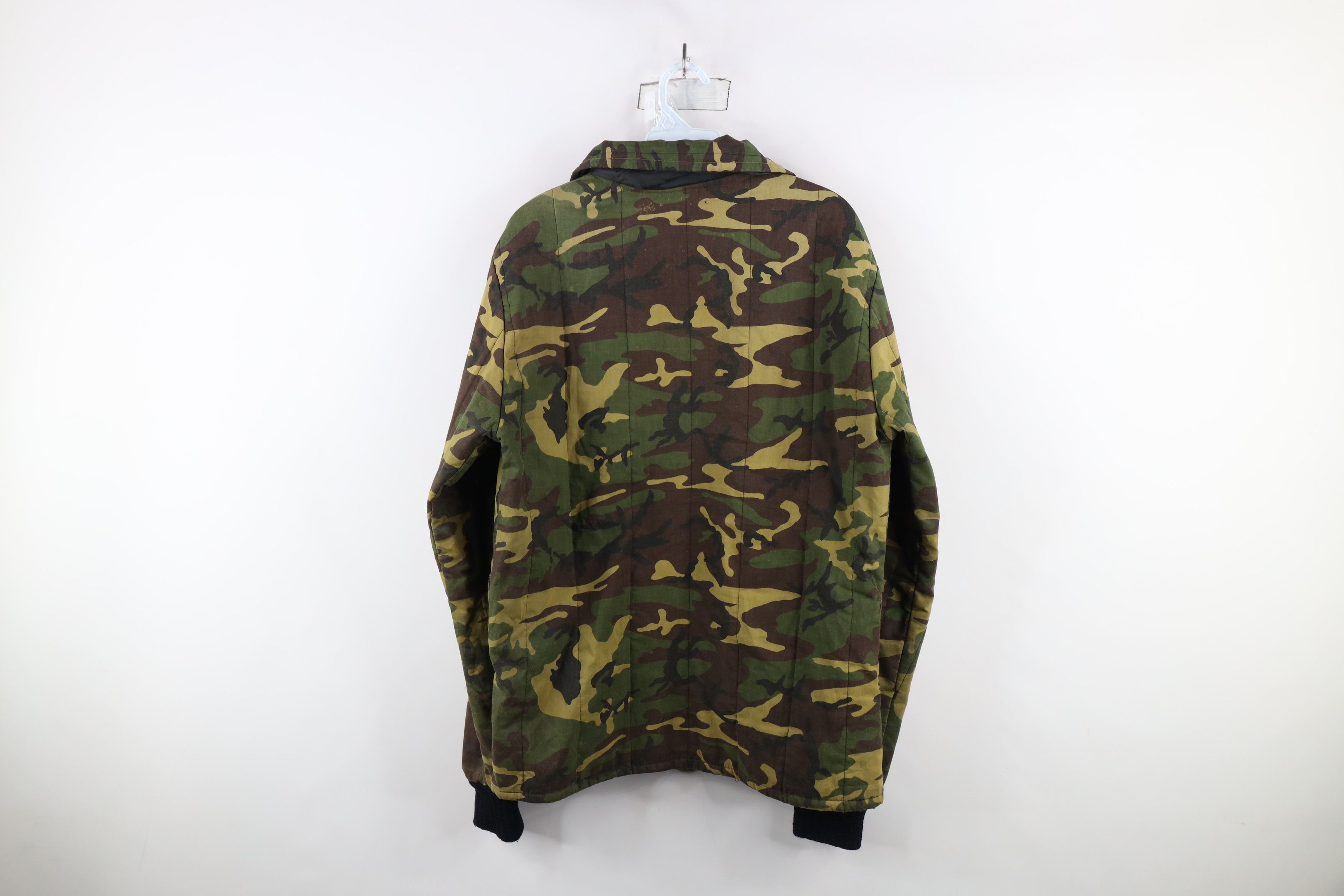 Vintage Vintage 70s Streetwear Camouflage Full Zip Jacket USA Size US L / EU 52-54 / 3 - 13 Thumbnail