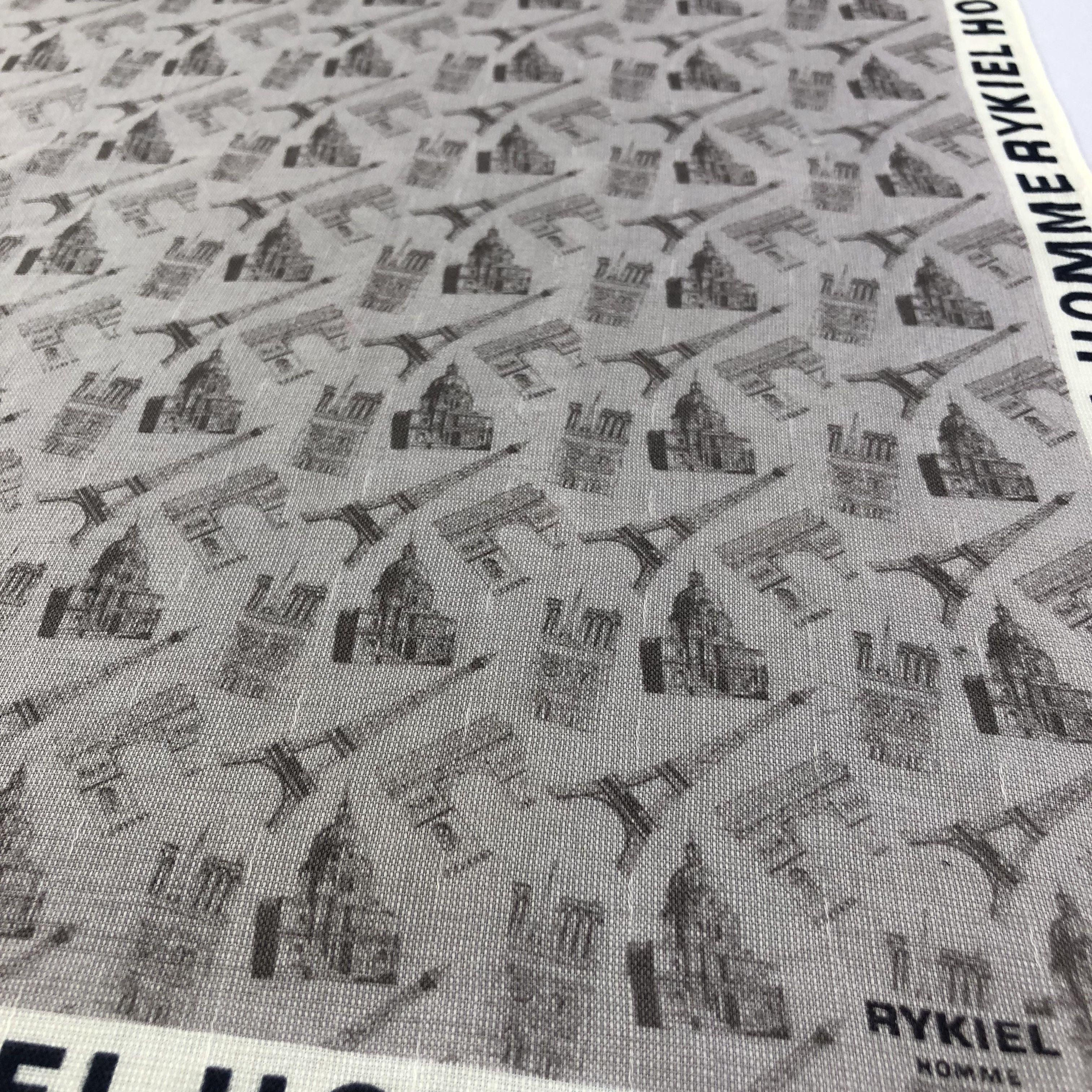 Sonia Rykiel × Vintage Rykiel Homme Eifel Handkerchief Neckerchief Bandana H2051 Size ONE SIZE - 5 Thumbnail