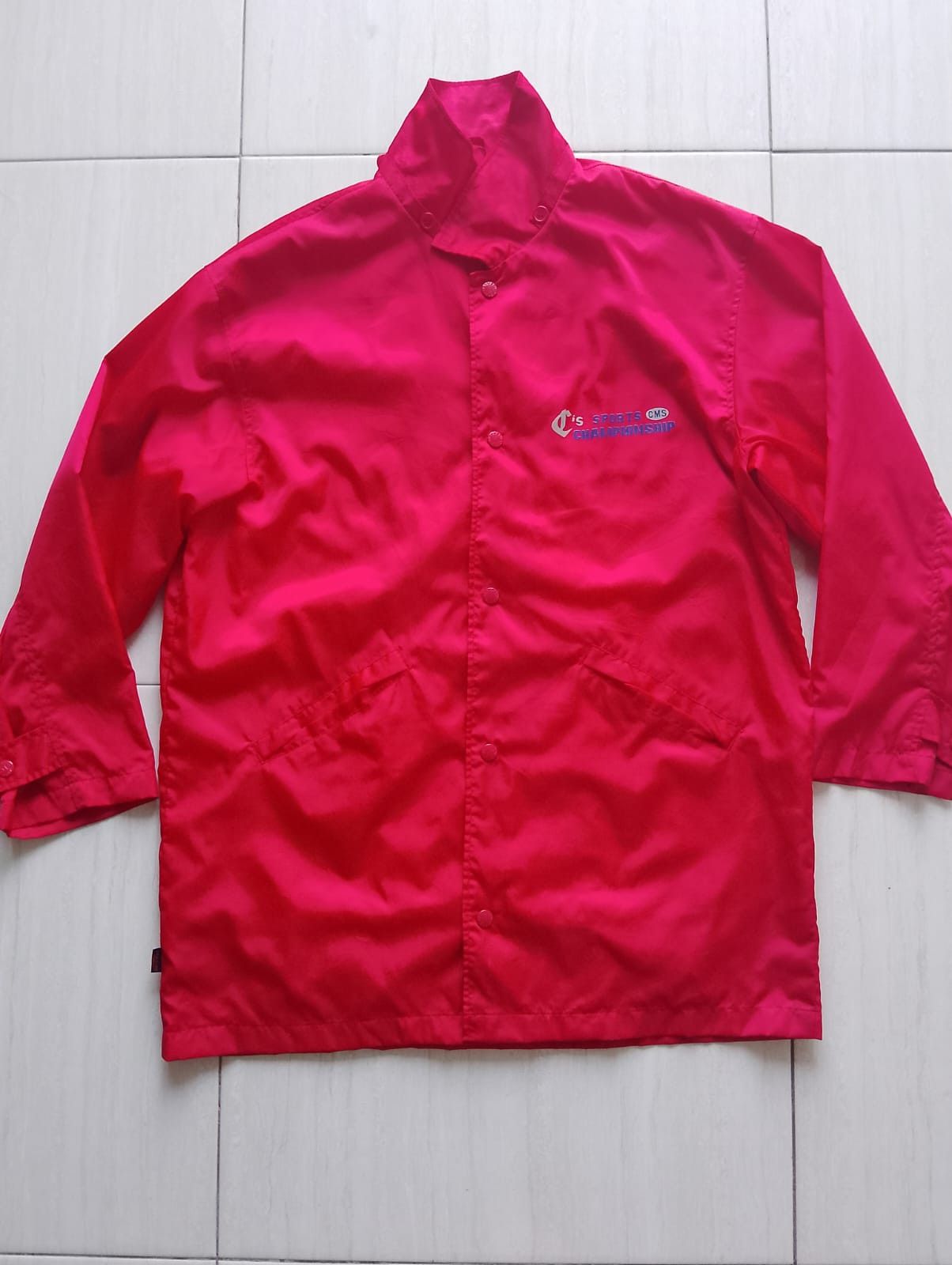Vintage Cubic Measure Vintage Red Windbreaker/Raincoat Size US XL / EU 56 / 4 - 2 Thumbnail