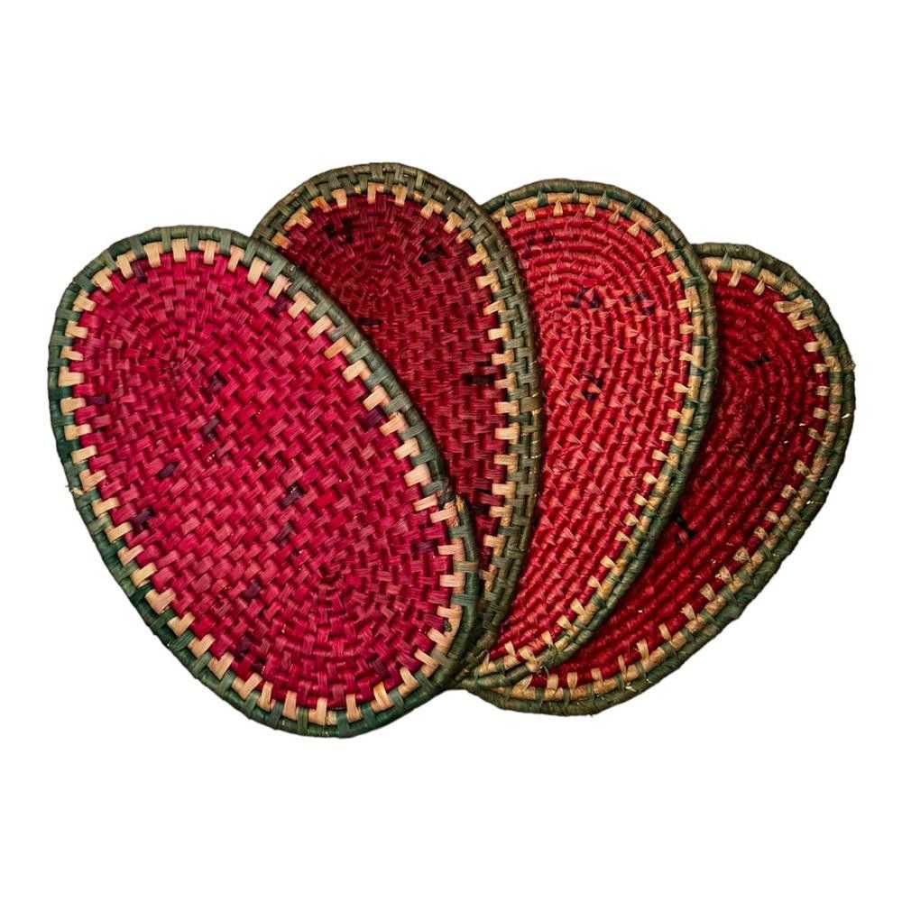 Designer Vintage Wicker Watermelon Place Mats Size ONE SIZE - 1 Thumbnail