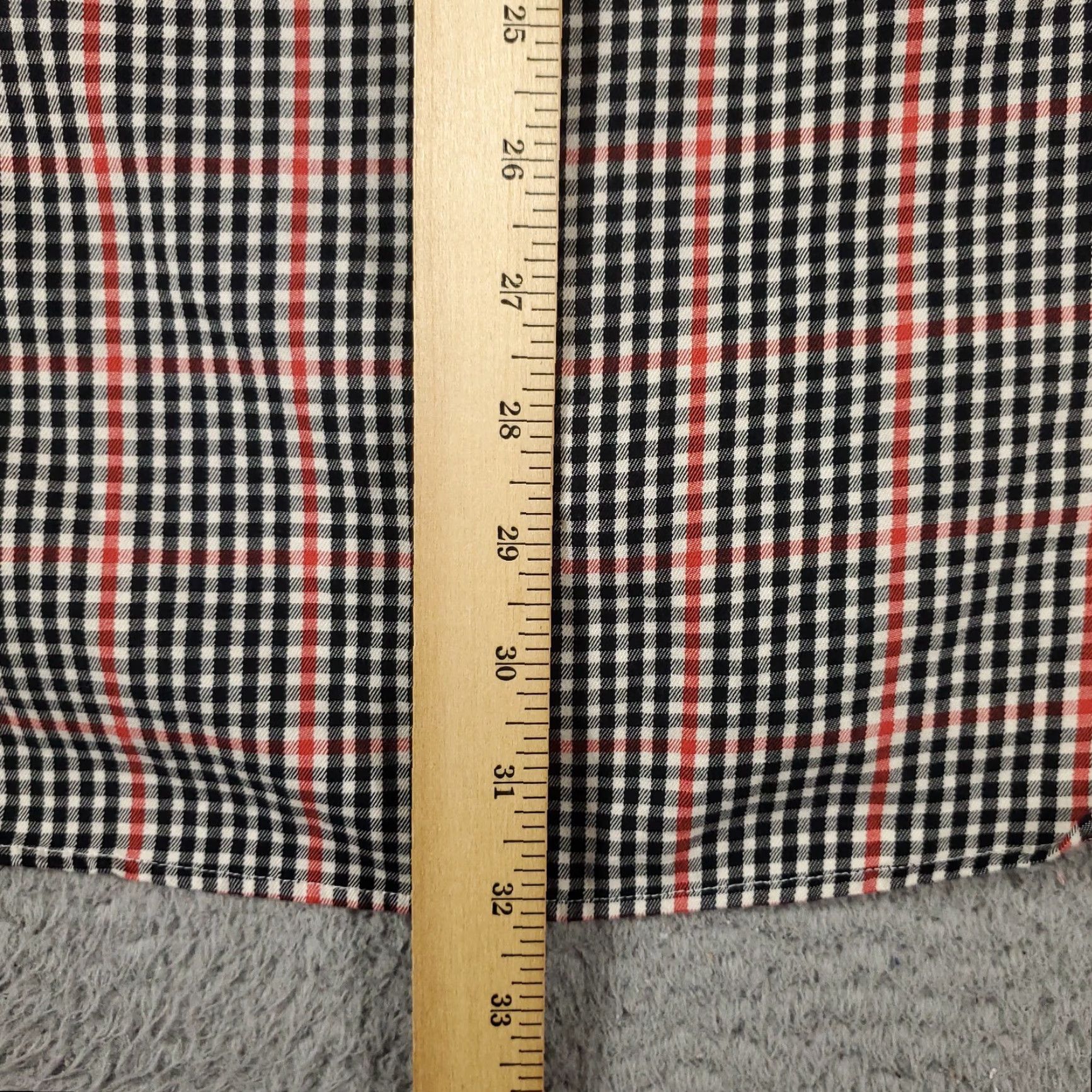Peter Millar Peter Millar Men's Large Black Red Plaid Button-Up Long Sleeve Shirt Size US L / EU 52-54 / 3 - 4 Thumbnail