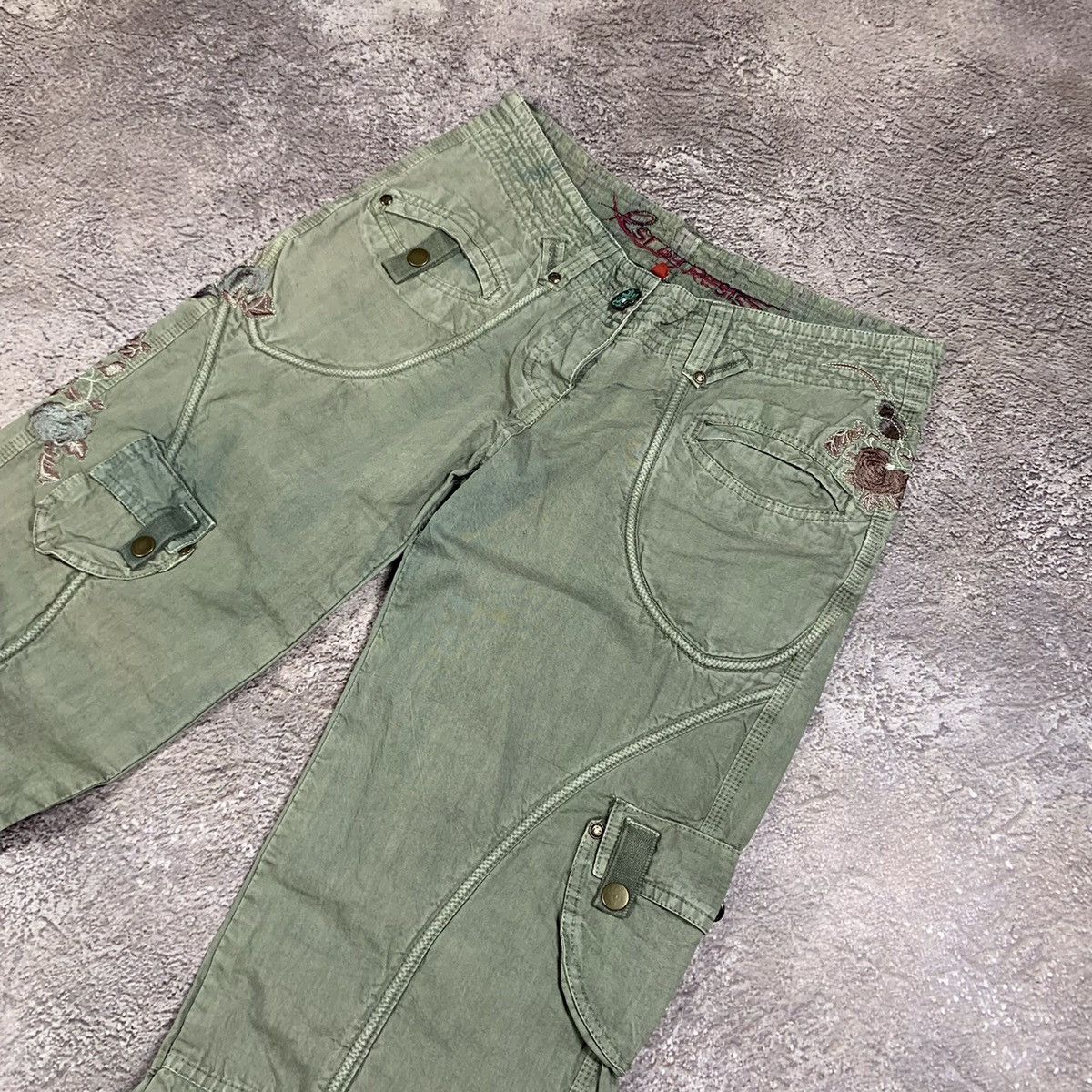 Vintage Vintage 90s Japanese Baggy Cargo Pants Flared Parachute 30 Size 30" / US 8 / IT 44 - 4 Thumbnail
