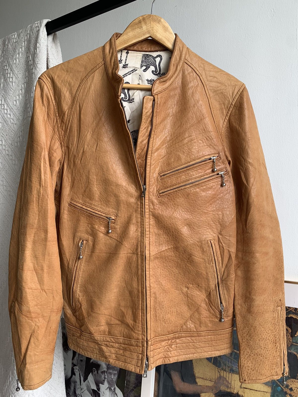 Sasquatchfabrix SasquatchFabrix Tibetan Tiger Motorcycle Leather Jacket Size US M / EU 48-50 / 2 - 1 Thumbnail