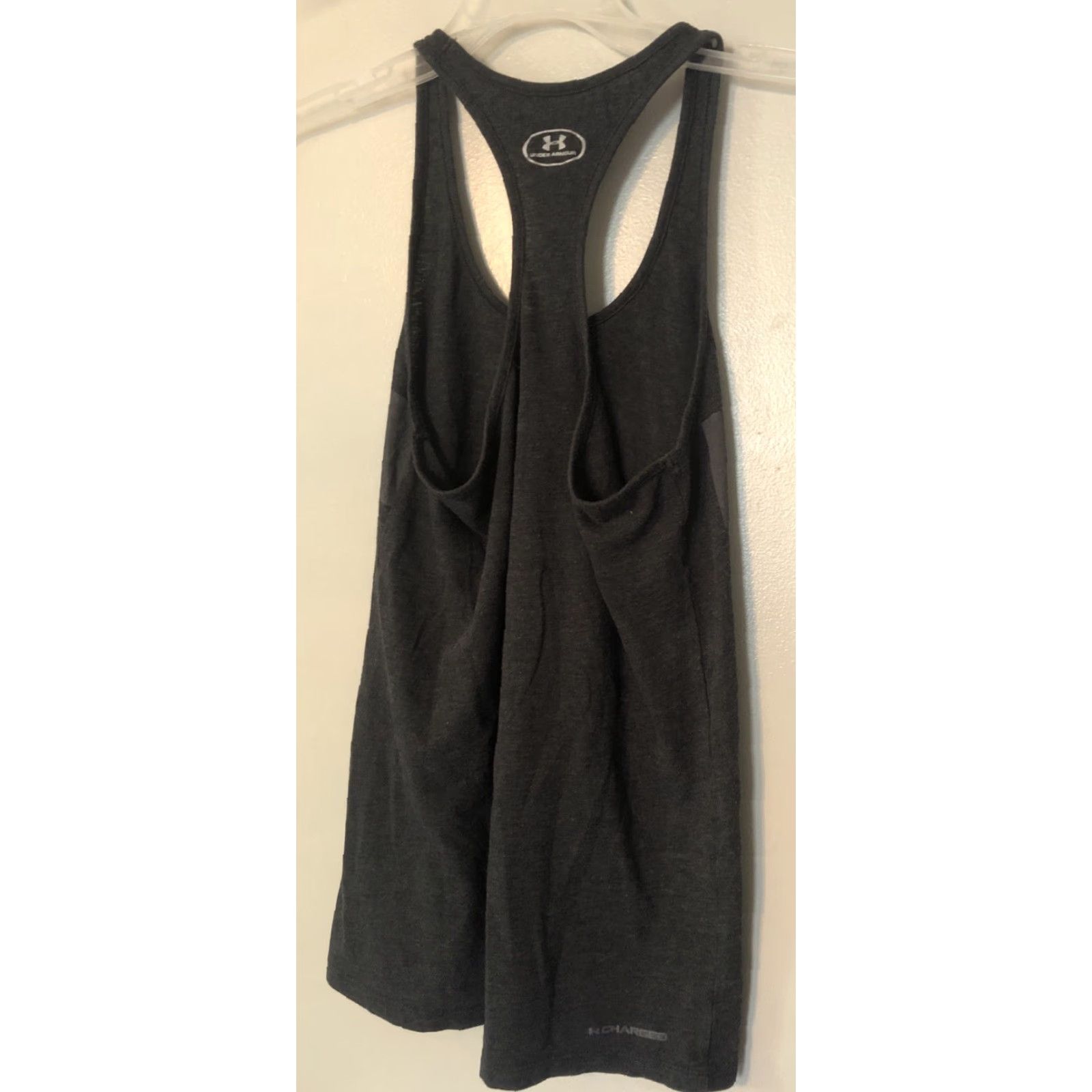 Under Armour Under Armour Charged Never Back Down Tank Top Gray Sz M Women Tank Sleeveless Round Neck Pullover Activewear Running & Jogging Short Sleeve Top Size M / US 6-8 / IT 42-44 - 4 Thumbnail