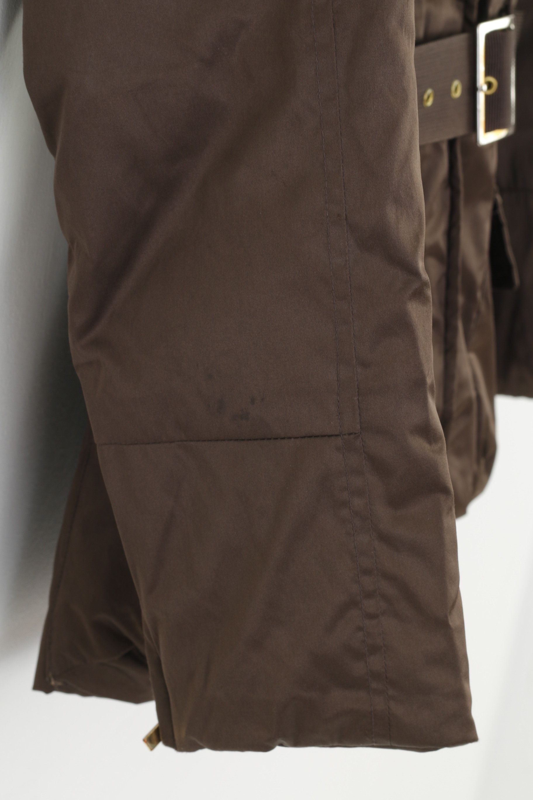 Zara Zara Woman M Jacket Brown Padded Shiny Belted Warm 3678 Size M / US 6-8 / IT 42-44 - 4 Thumbnail