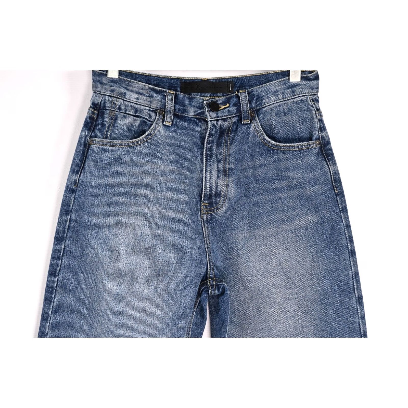 Alexander Wang DENIM ALEXANDER WANG Cult Duo Jeans Women's 27 Blue Cotton Denim Cropped Regular Size 27 Womens Size 27" / US 4 / IT 40 - 2 Thumbnail