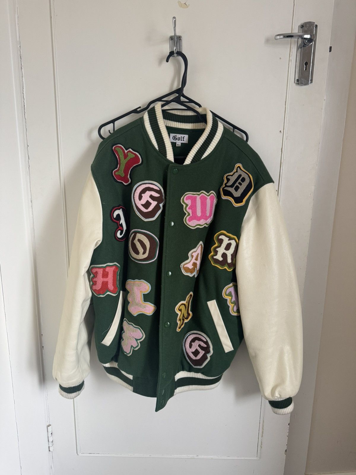 Golf Wang Golf Wang - Chain Stitch Letterman Jacket Size US XL / EU 56 / 4 - 1 Thumbnail