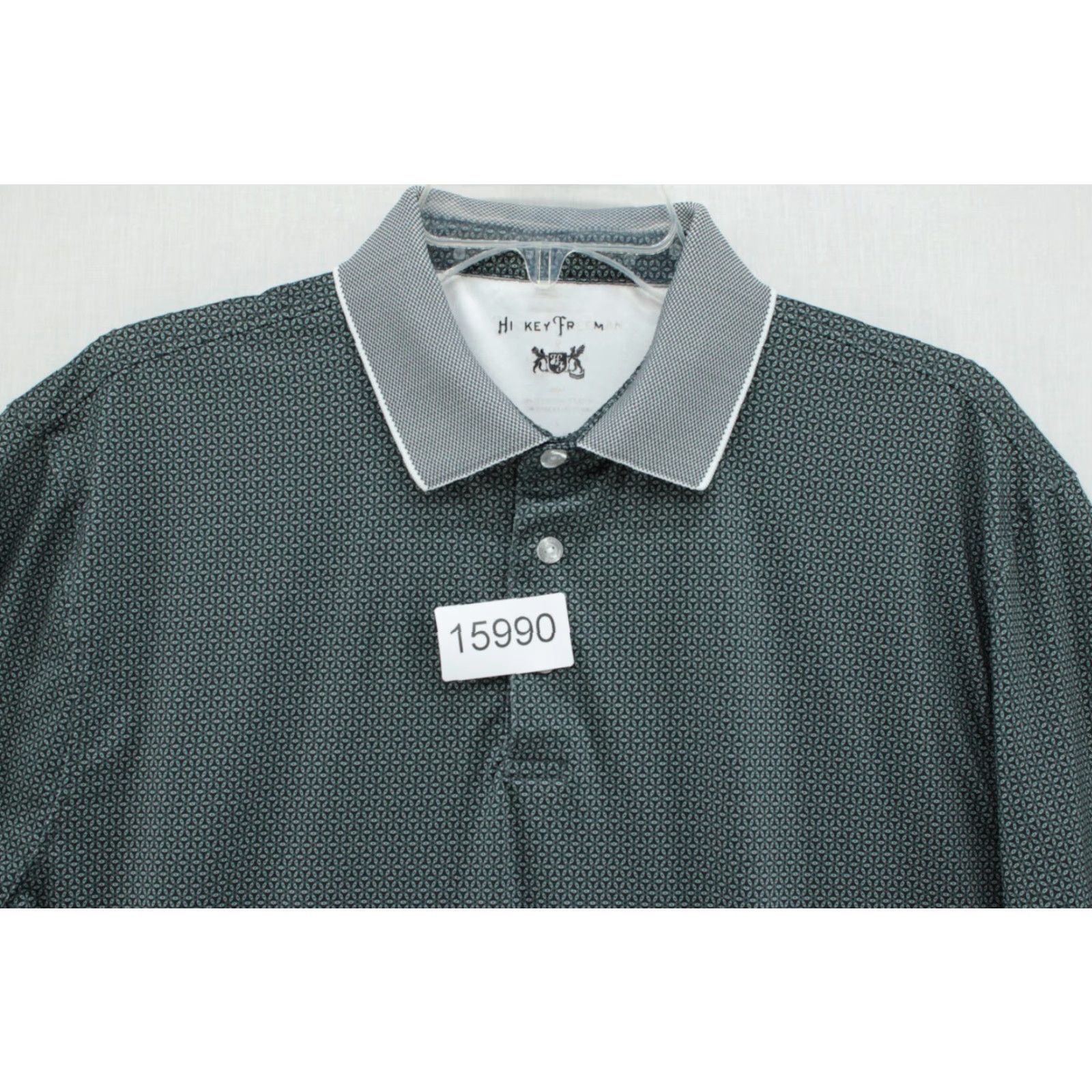 Vintage Hickey Freeman Polo Shirt Men's Large Black Golf Office Casual Preppy Size US L / EU 52-54 / 3 - 8 Thumbnail