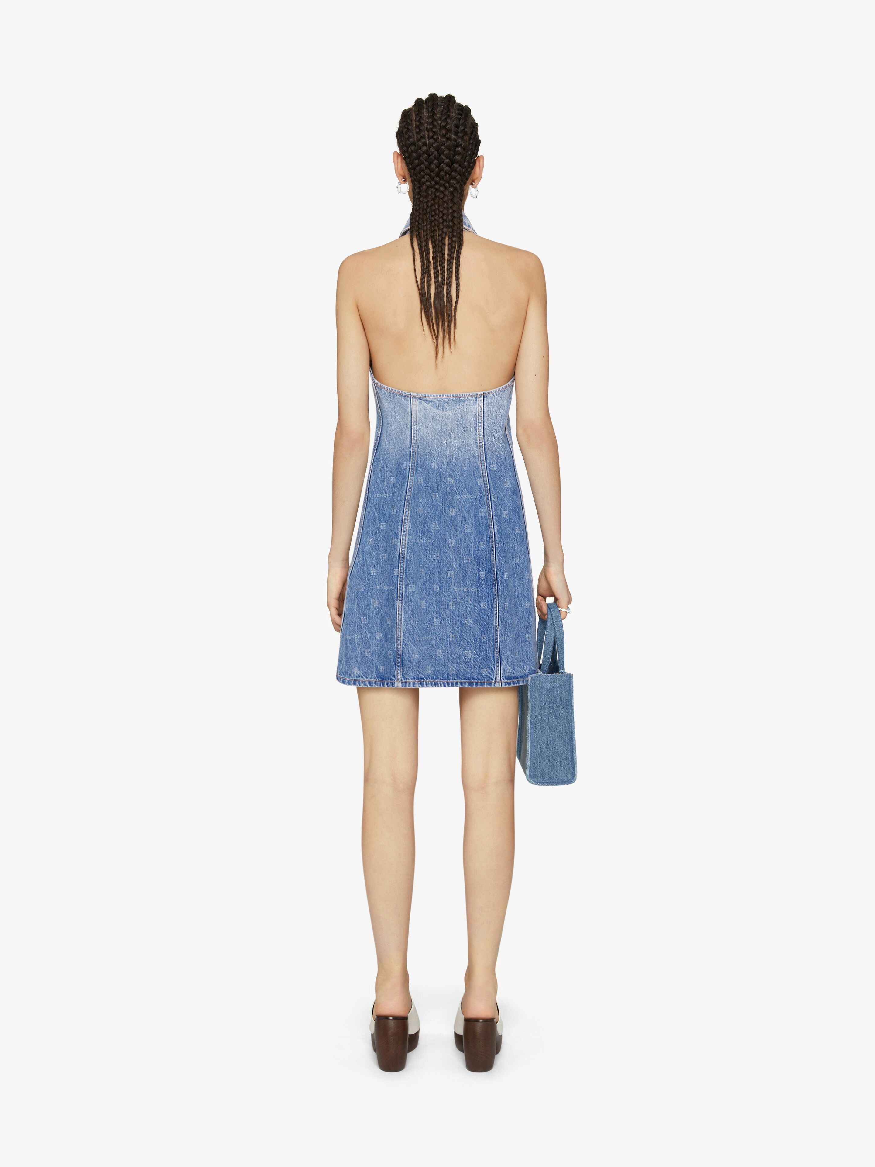 Givenchy o1loc1c0824 Dress in Denim Size L / US 10 / IT 46 - 3 Thumbnail
