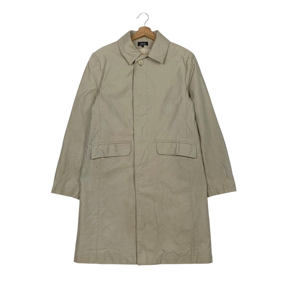 A.P.C. Vintage APC Cotton Overcoat Size US S / EU 44-46 / 1 - 1 Thumbnail