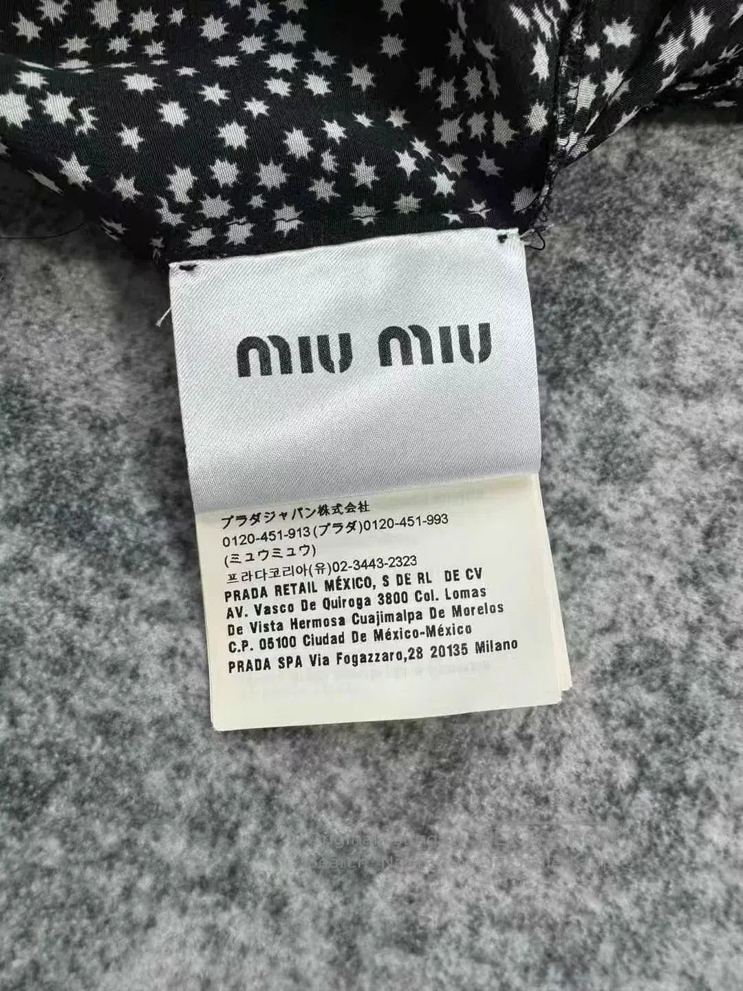 Miu Miu Miu Miu Star Print Peter Pan Collar Silk Dress. Size M / US 6-8 / IT 42-44 - 5 Thumbnail