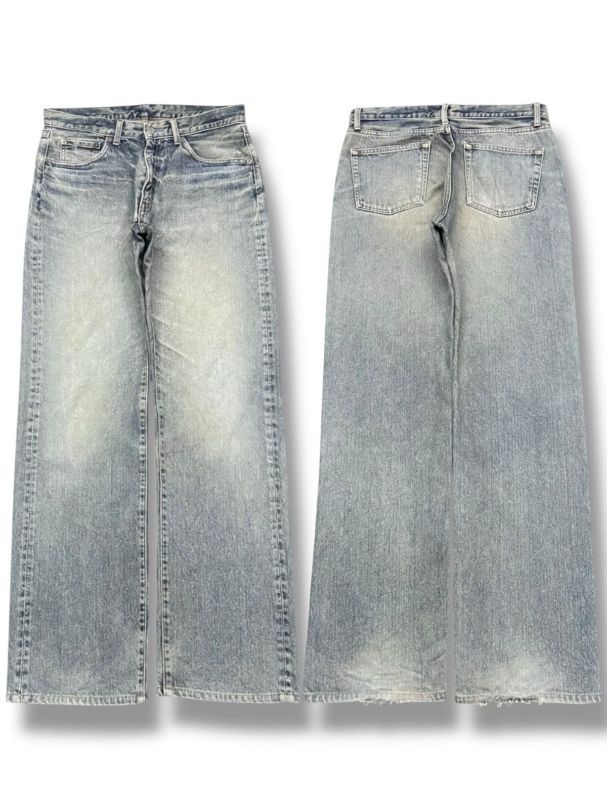 Baggy Vintage Big John - Faded Sand Wash Style Jeans