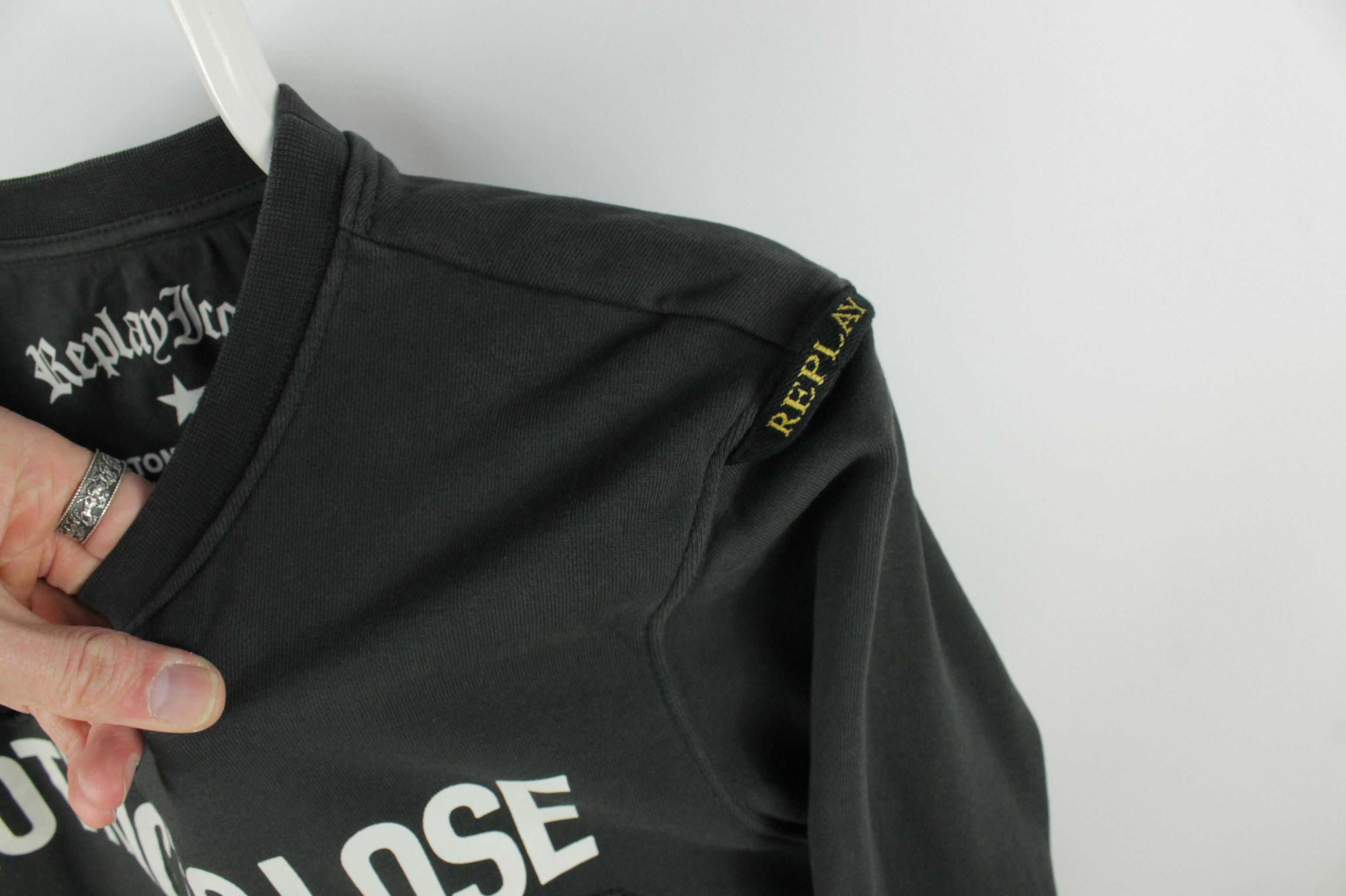 Replay Replay Limited Edition Ripped Patched Crewneck Sweatshirt Size US L / EU 52-54 / 3 - 4 Thumbnail