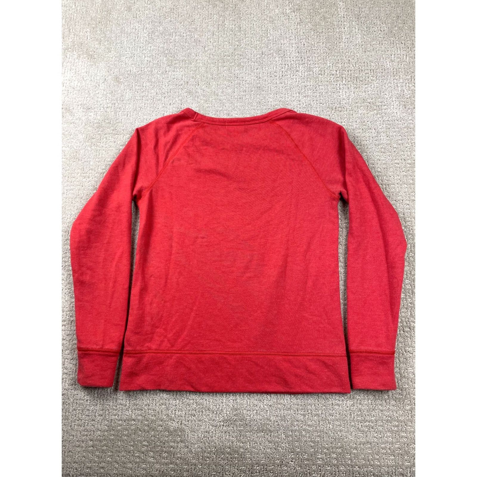 Gap GAP Sweater Womens XS Red Boat Neck Pullover Terry Long Sleeve Classic Size XS / US 0-2 / IT 36-38 - 5 Thumbnail