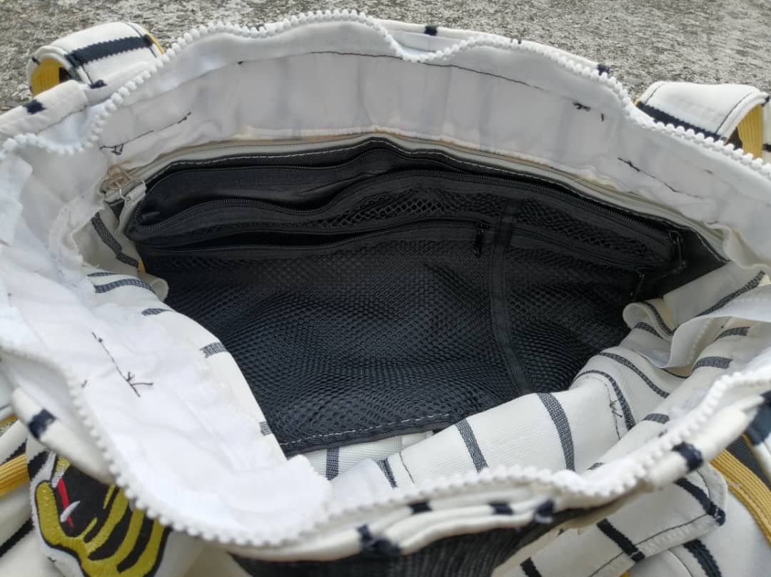 Descente × Handmade × Japanese Brand Hanshin Tiger Japan Baseball Handmade Tote Bag Size ONE SIZE - 10 Thumbnail